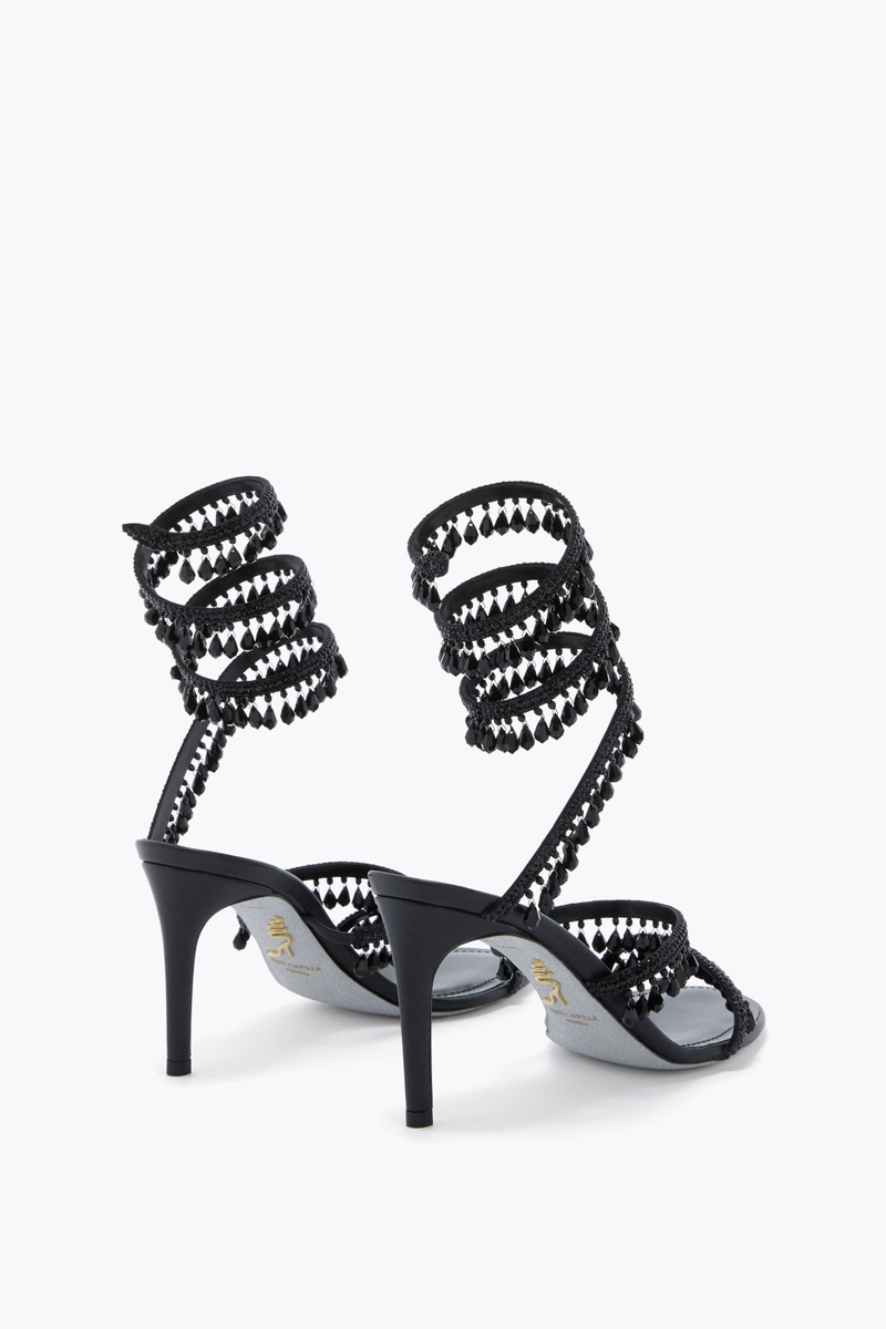 RENE CAOVILLA CHANDELIER BLACK SANDAL 80 outlook