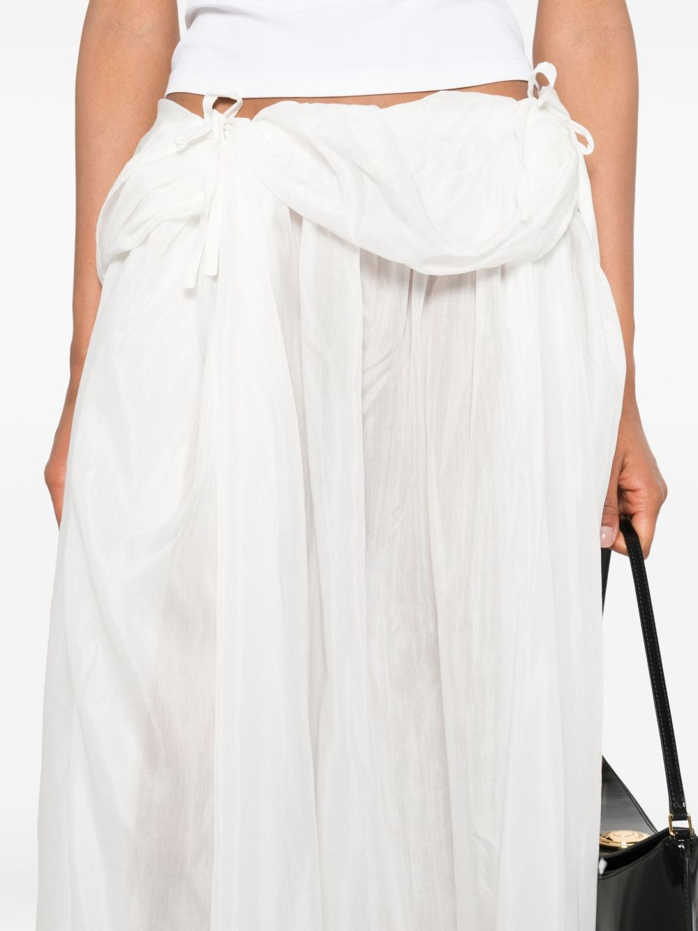 silk-voile pleated skirt - 5
