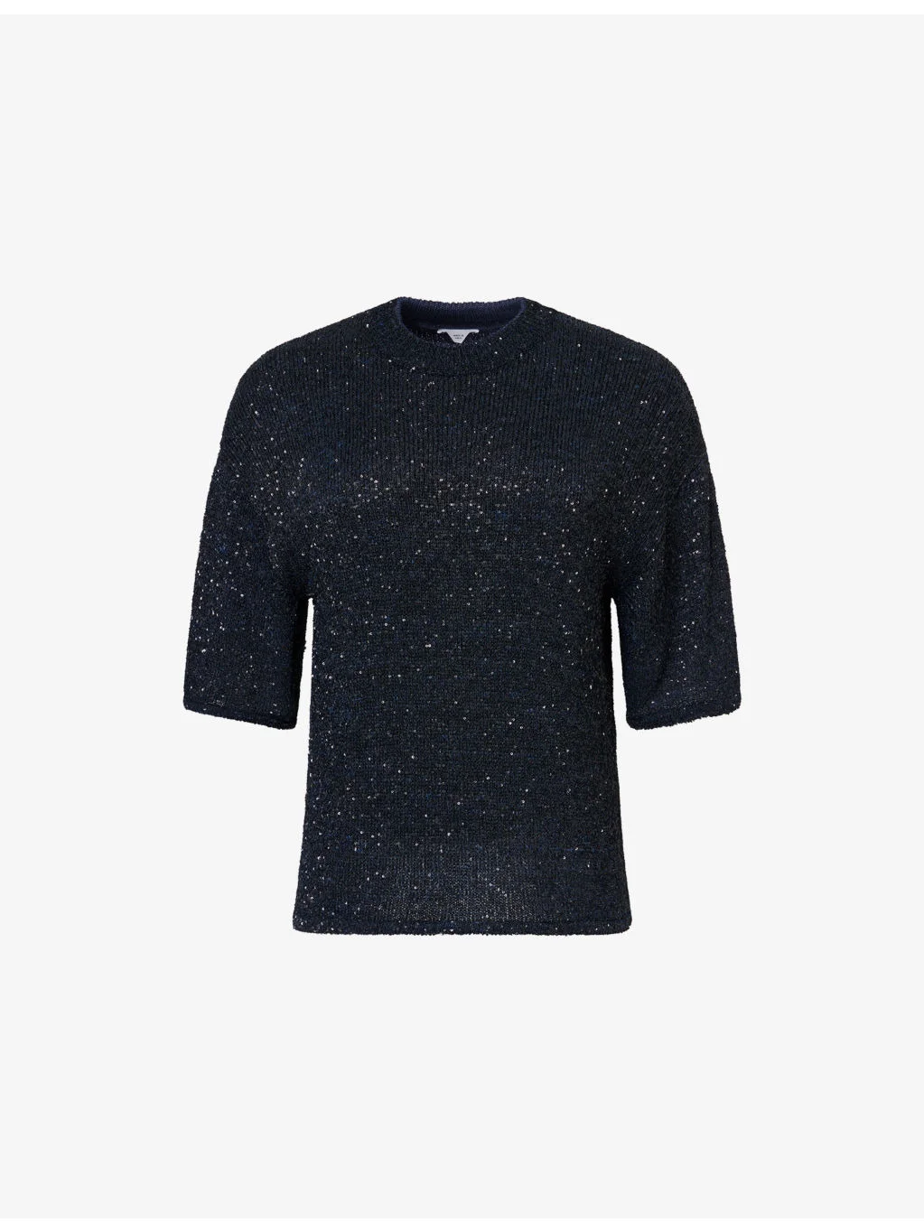 Relaxed-Fit Sequin Knitted Top - 1