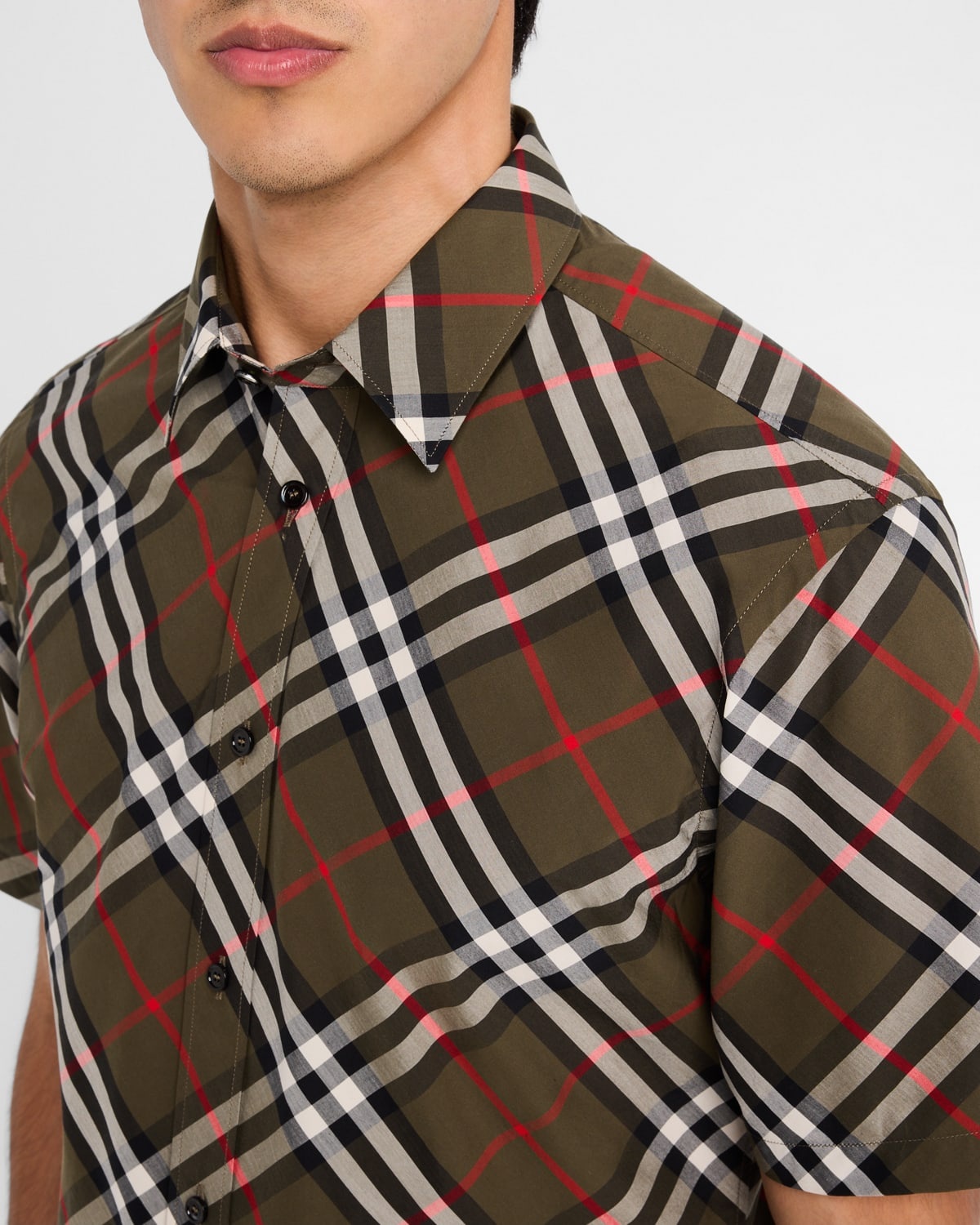 Men's Check Button-Down Shirt - 7