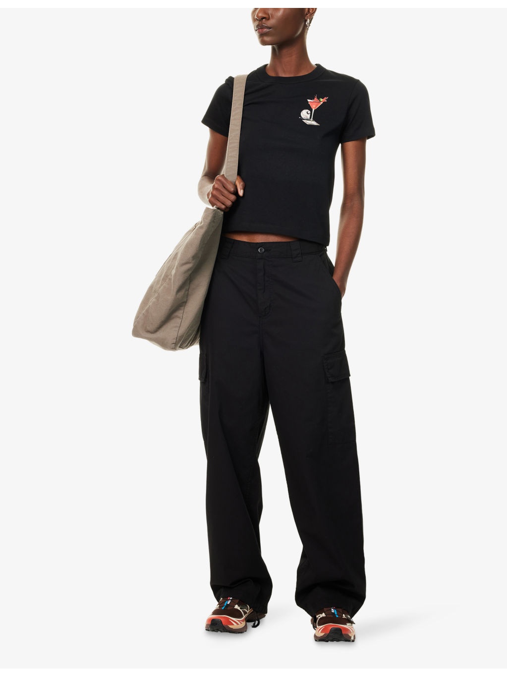 Kingston Logo-Patch Cotton Cargo Trousers - 2