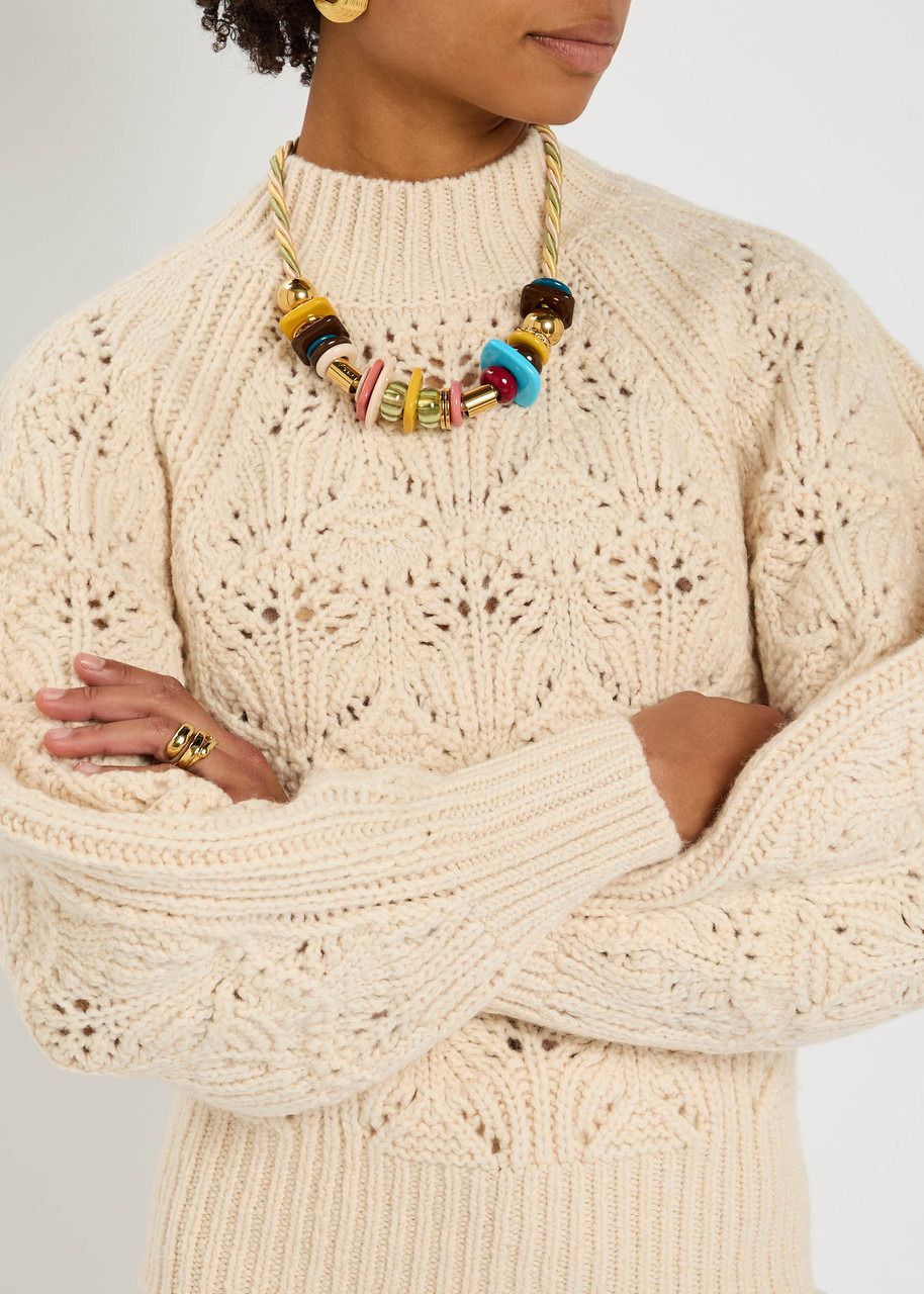 Zimmermann Hypnotic Cable-knit Wool Jumper - 5
