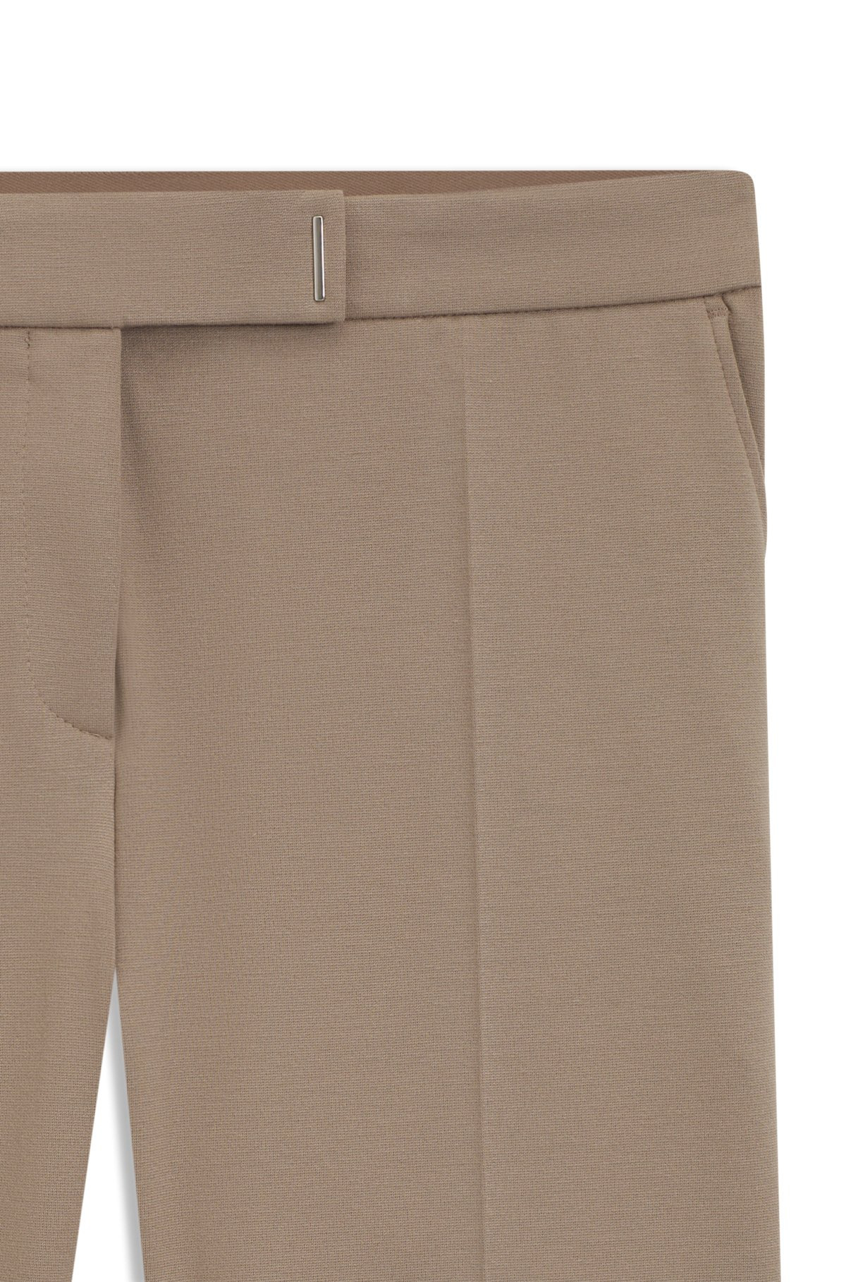 SLIM-FIT PANTS IN MICRO-STRUCTURED STRETCH FABRIC - 6