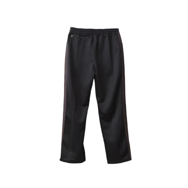 TRACK PANTS - POLY SMOOTH (BLACK) - 2