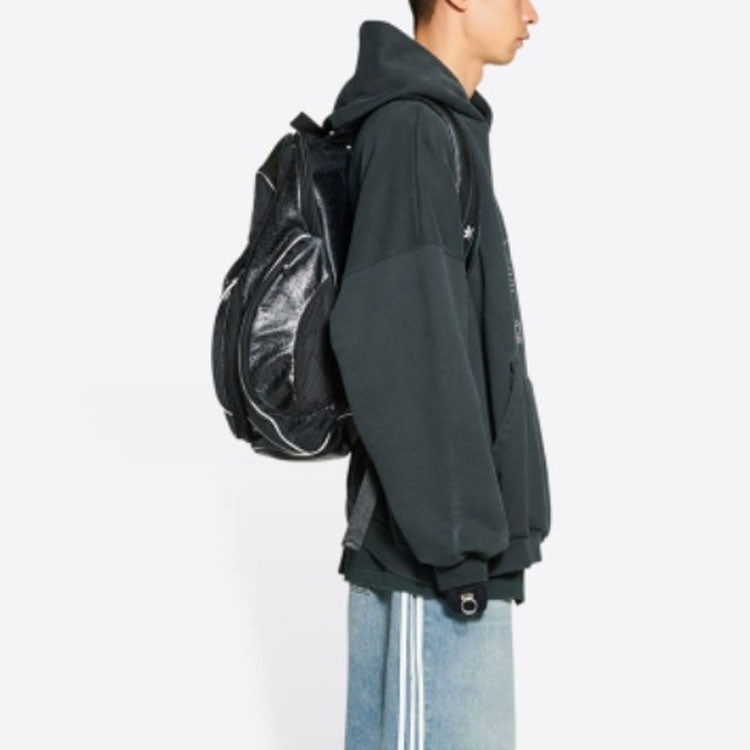 Balenciaga x adidas Logo Oversized Hoodie 'Green White' 712396TNVA93775 - 4