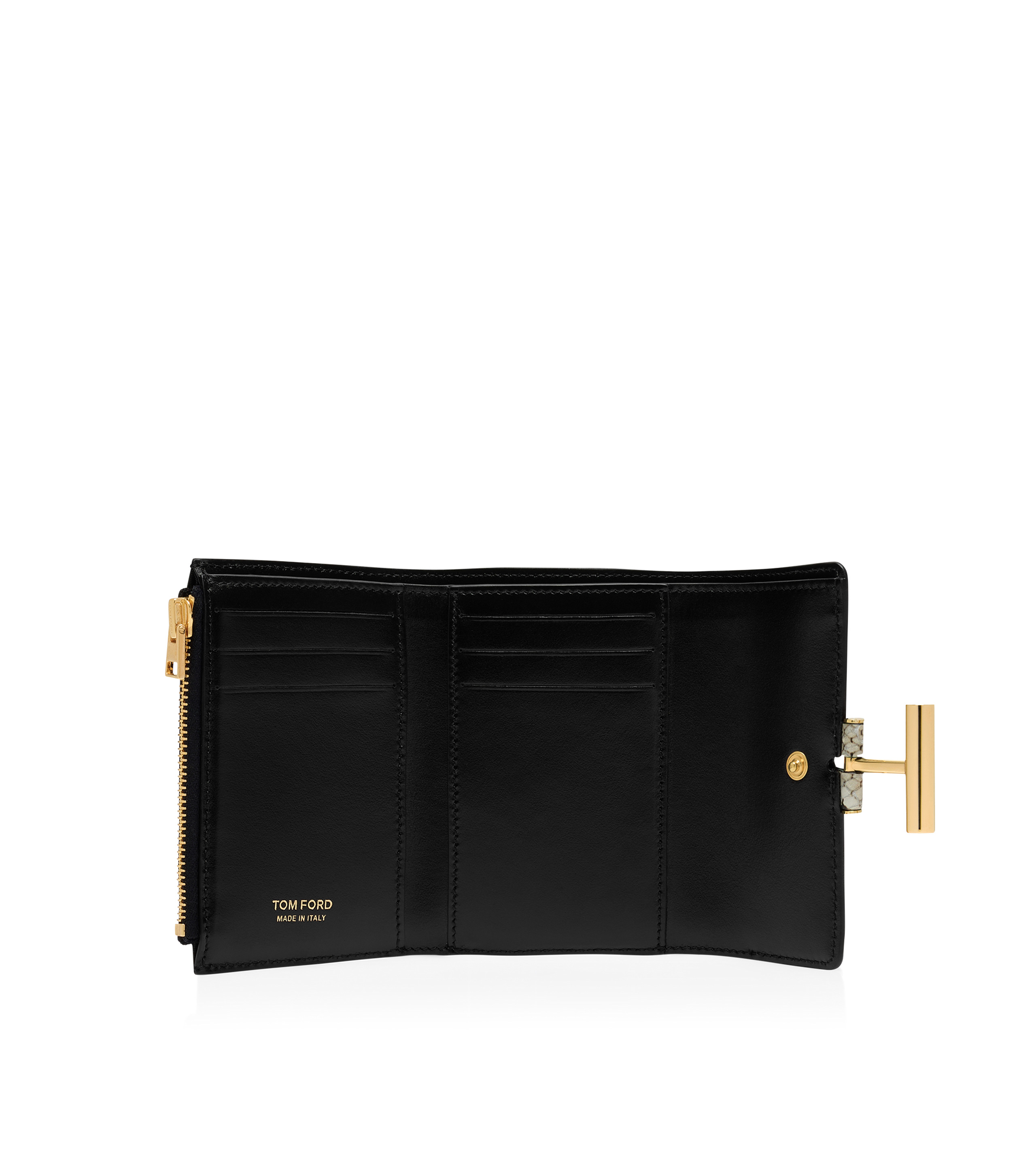 PRINTED PYTHON TARA COMPACT WALLET - 3