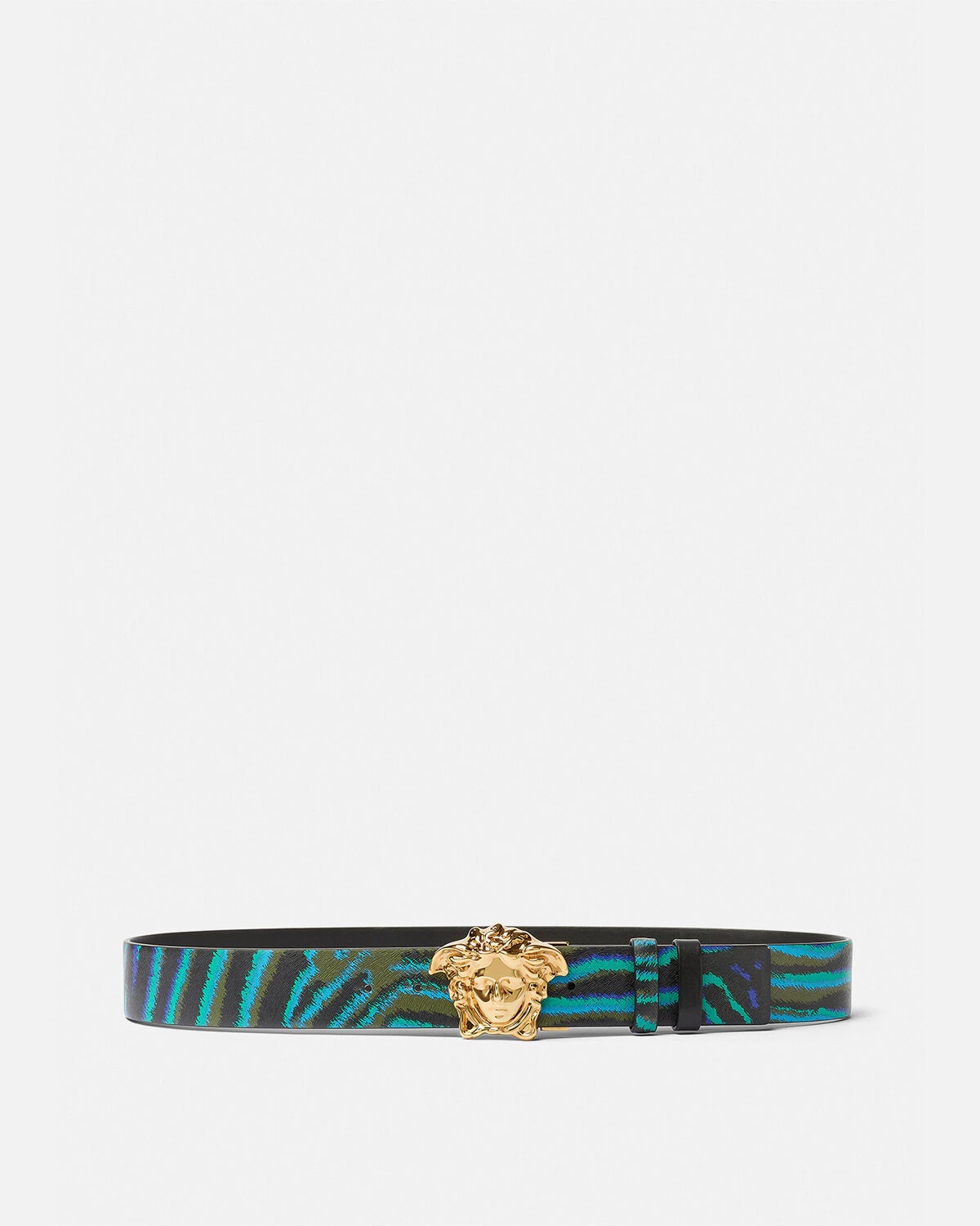 VERSACE Tiger La Medusa Leather Belt