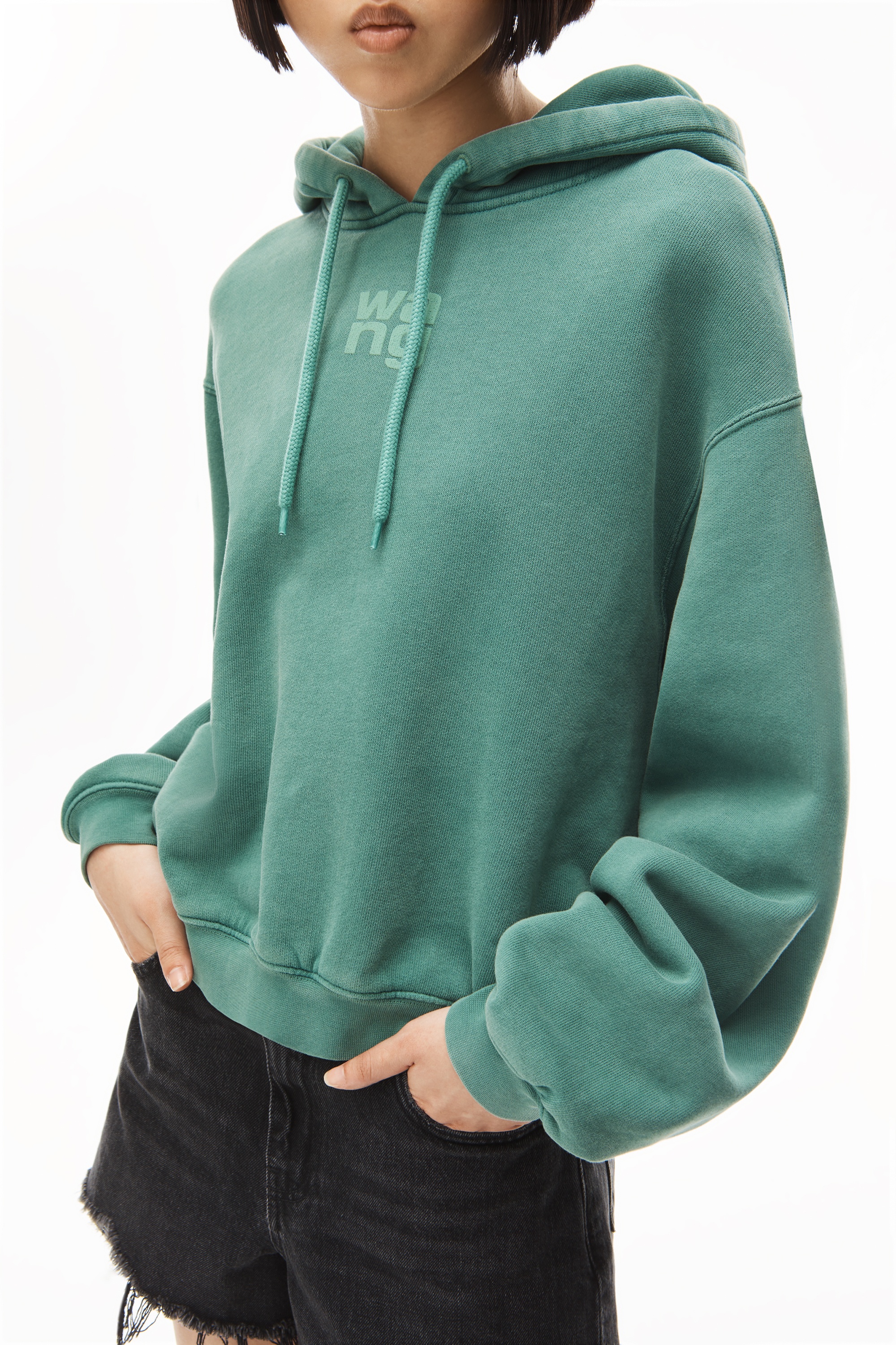 PUFF LOGO HOODIE IN STRUCTURED TERRY - 3