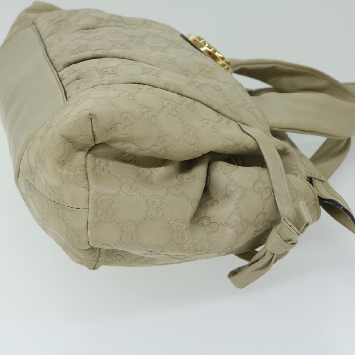 GUCCI Guccissima GG Canvas Hand Bag Beige - 3