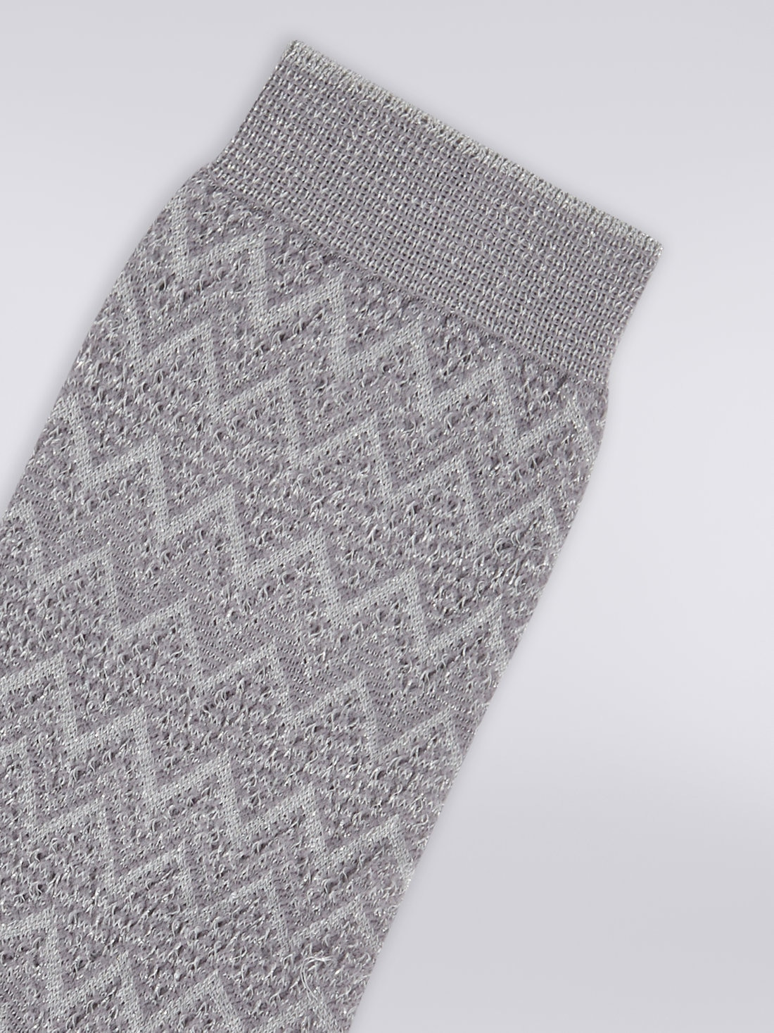 Short zigzag viscose and nylon socks - 3