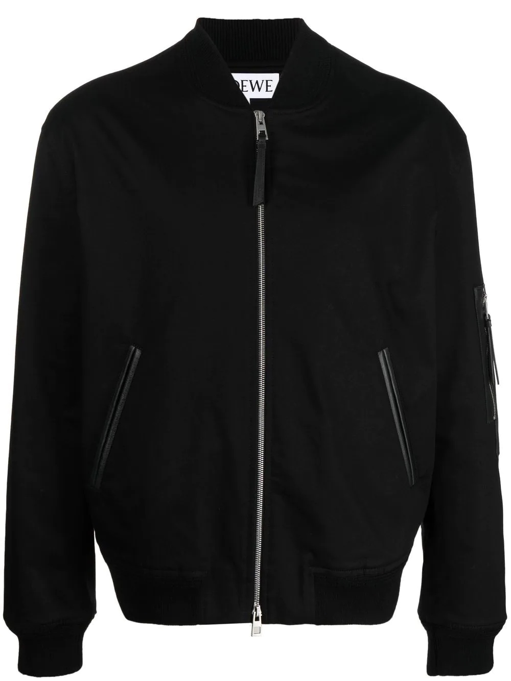 zipped-up bomber jacket - 1