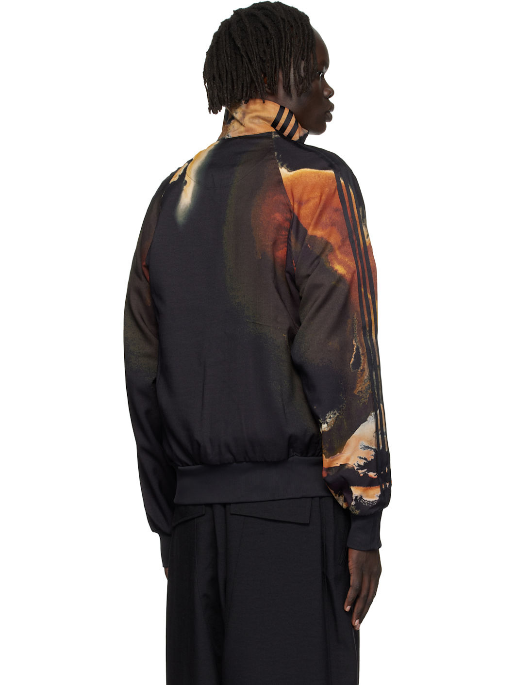 Black AOP 3-Stripes Track Jacket - 3