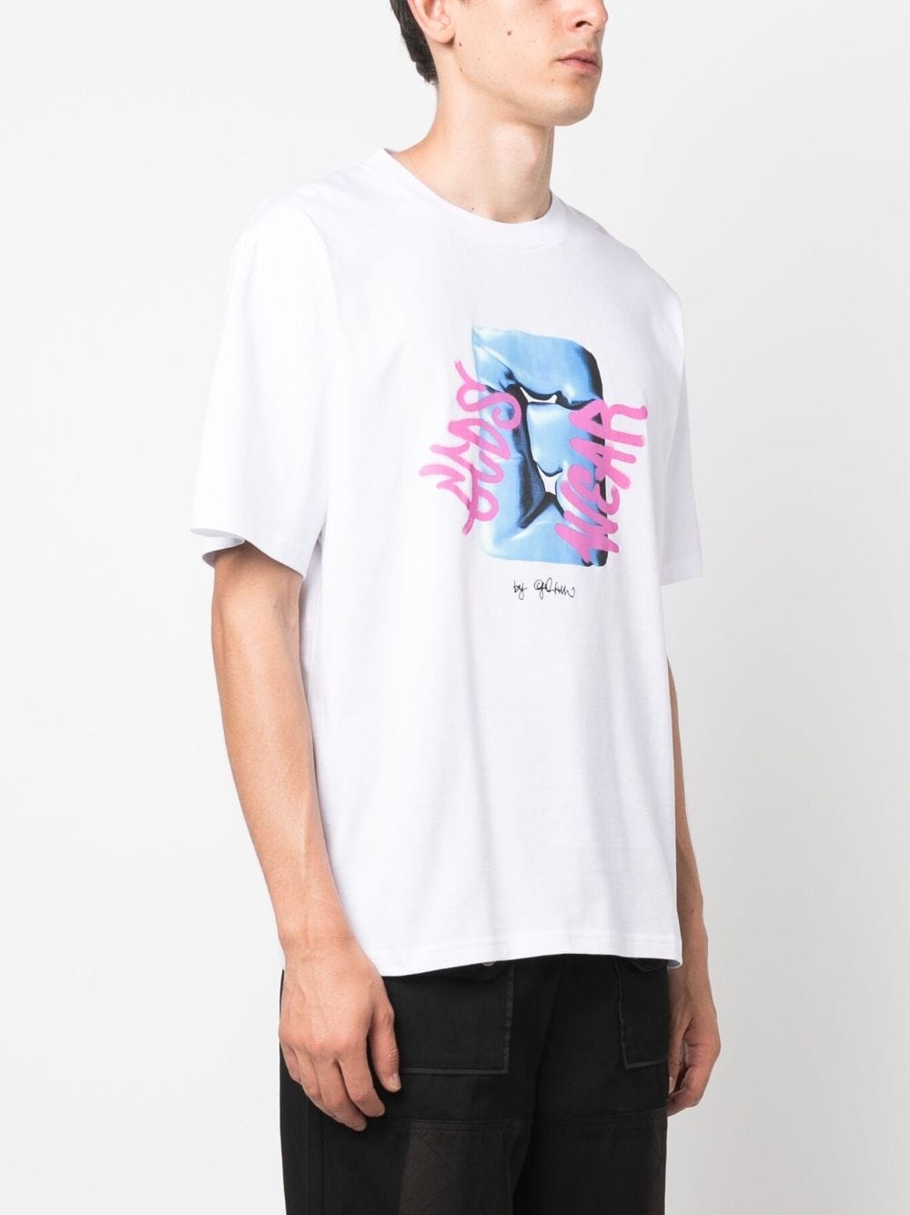 logo-print cotton T-shirt - 3