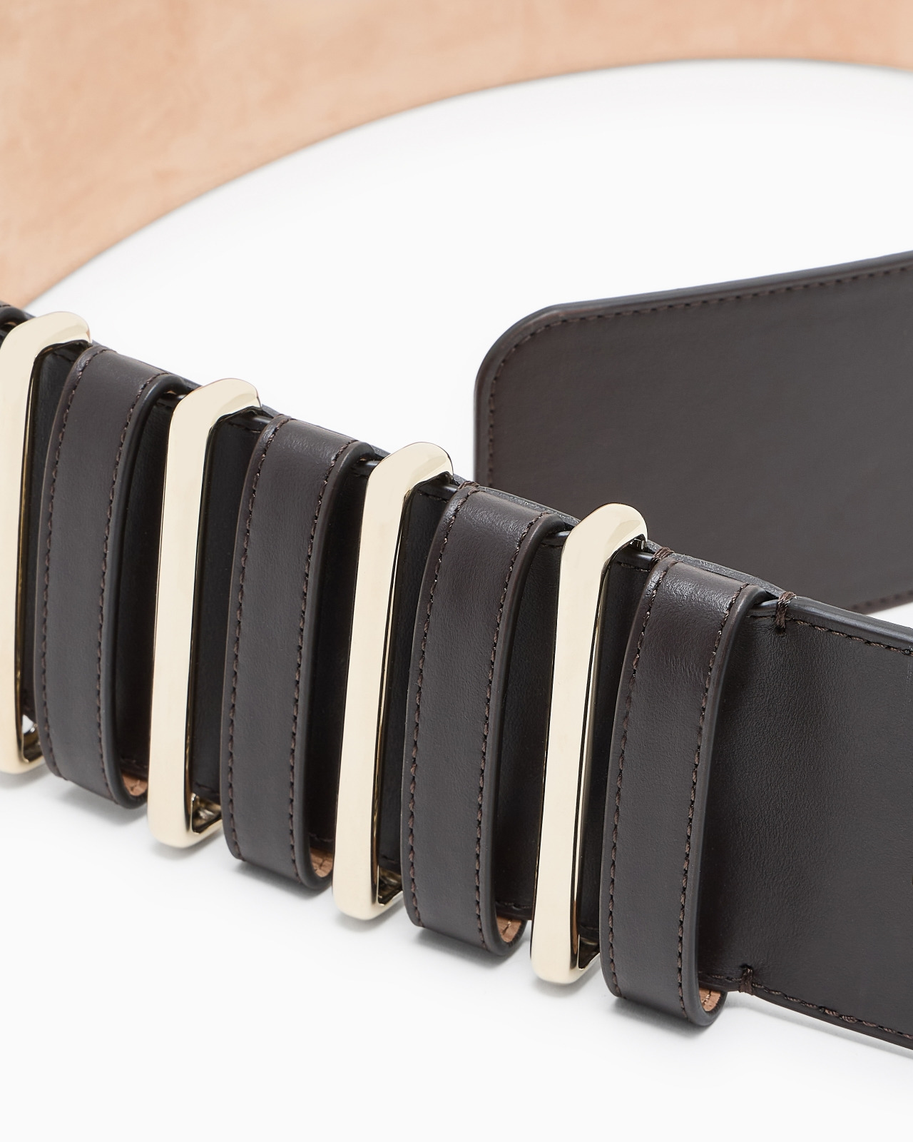 SMOOTH CALFSKIN WIDE BELT - 2