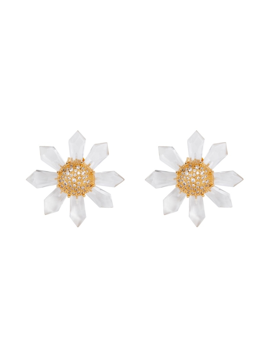 QUARTZ SUNFLOWER EARRINGS - 1