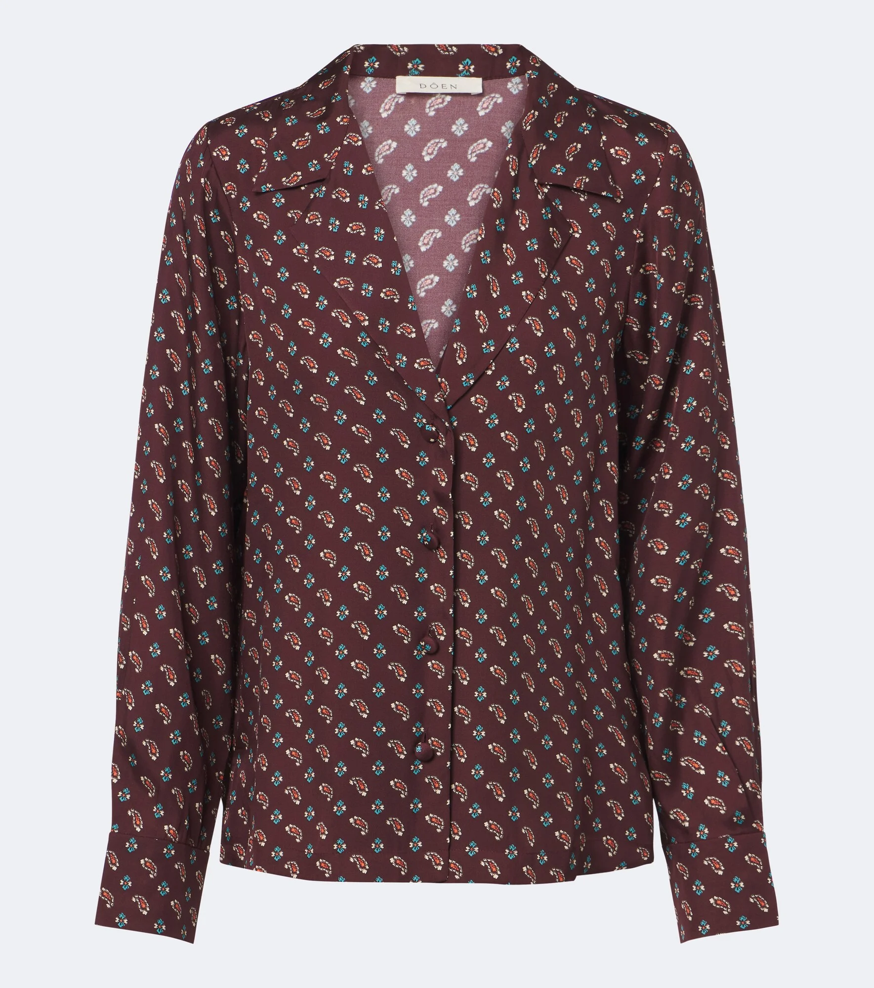 Rania paisley silk-blend blouse - 1