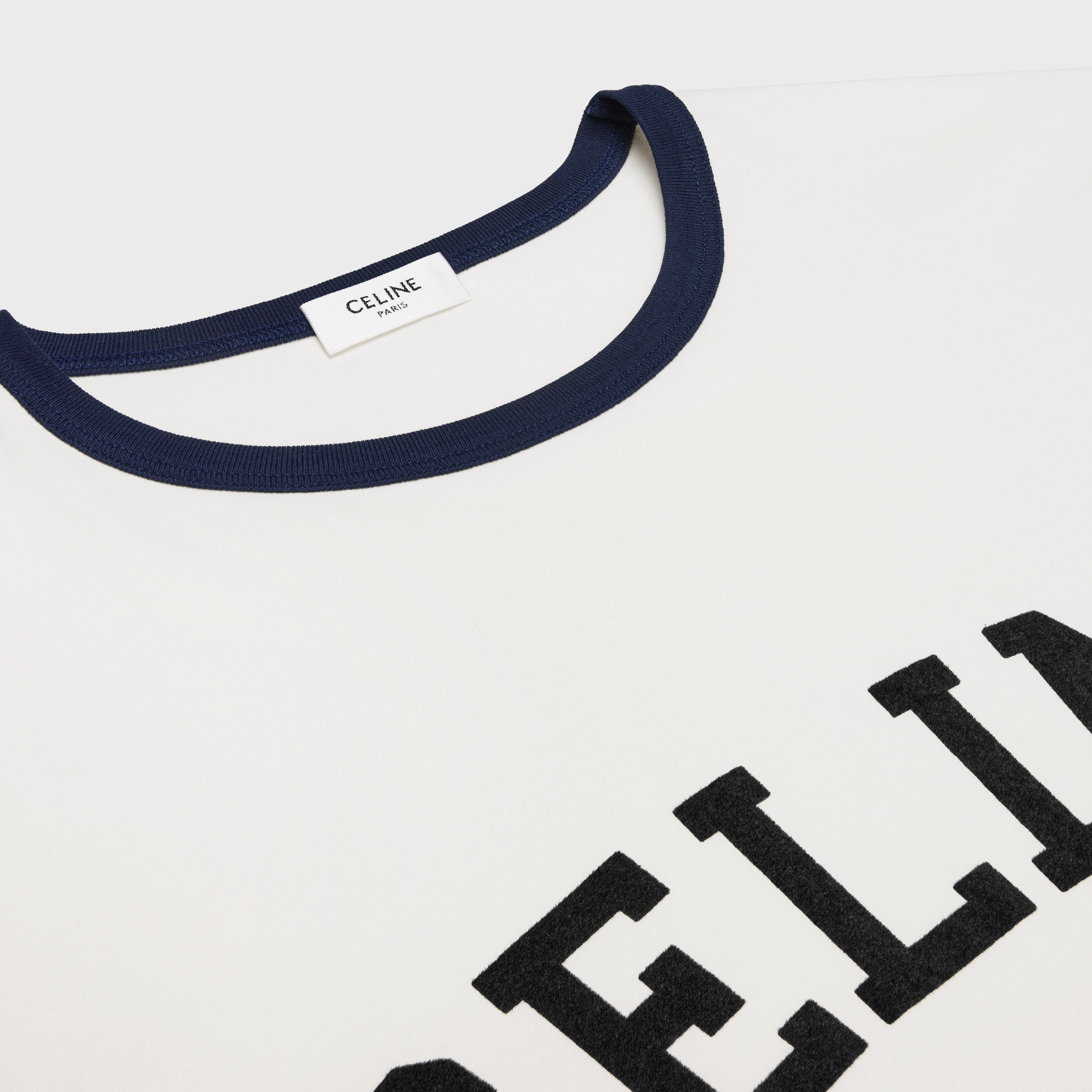 CELINE PARIS loose t-shirt in cotton jersey - 3