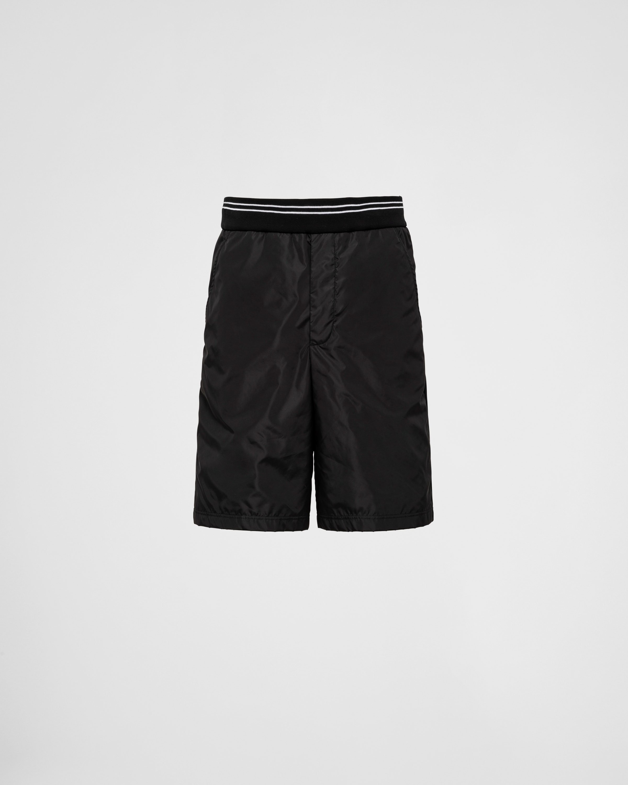 Piqué Bermudas with Re-Nylon details - 1