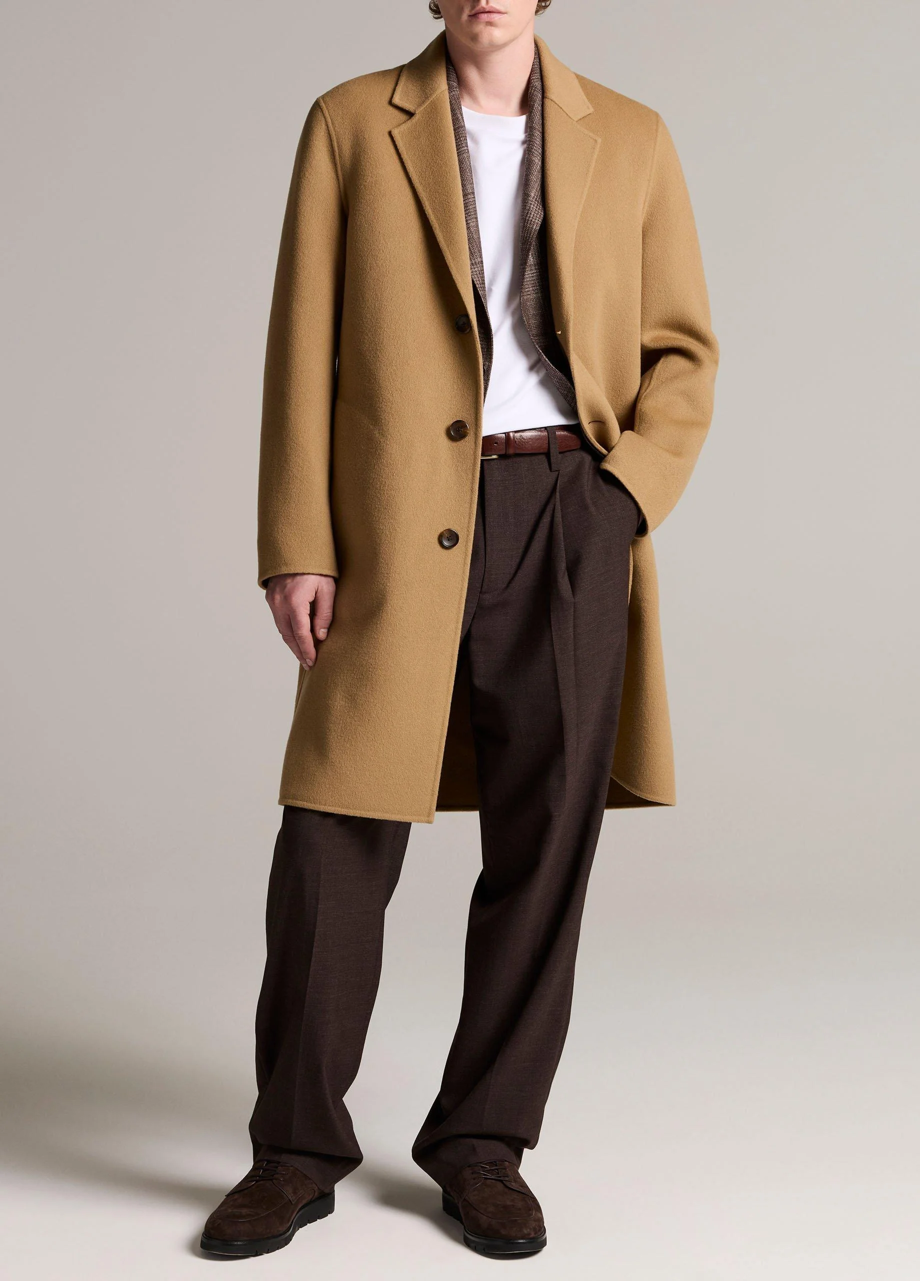 Splittable Wool-Cashmere Single-Breasted Topcoat - 1
