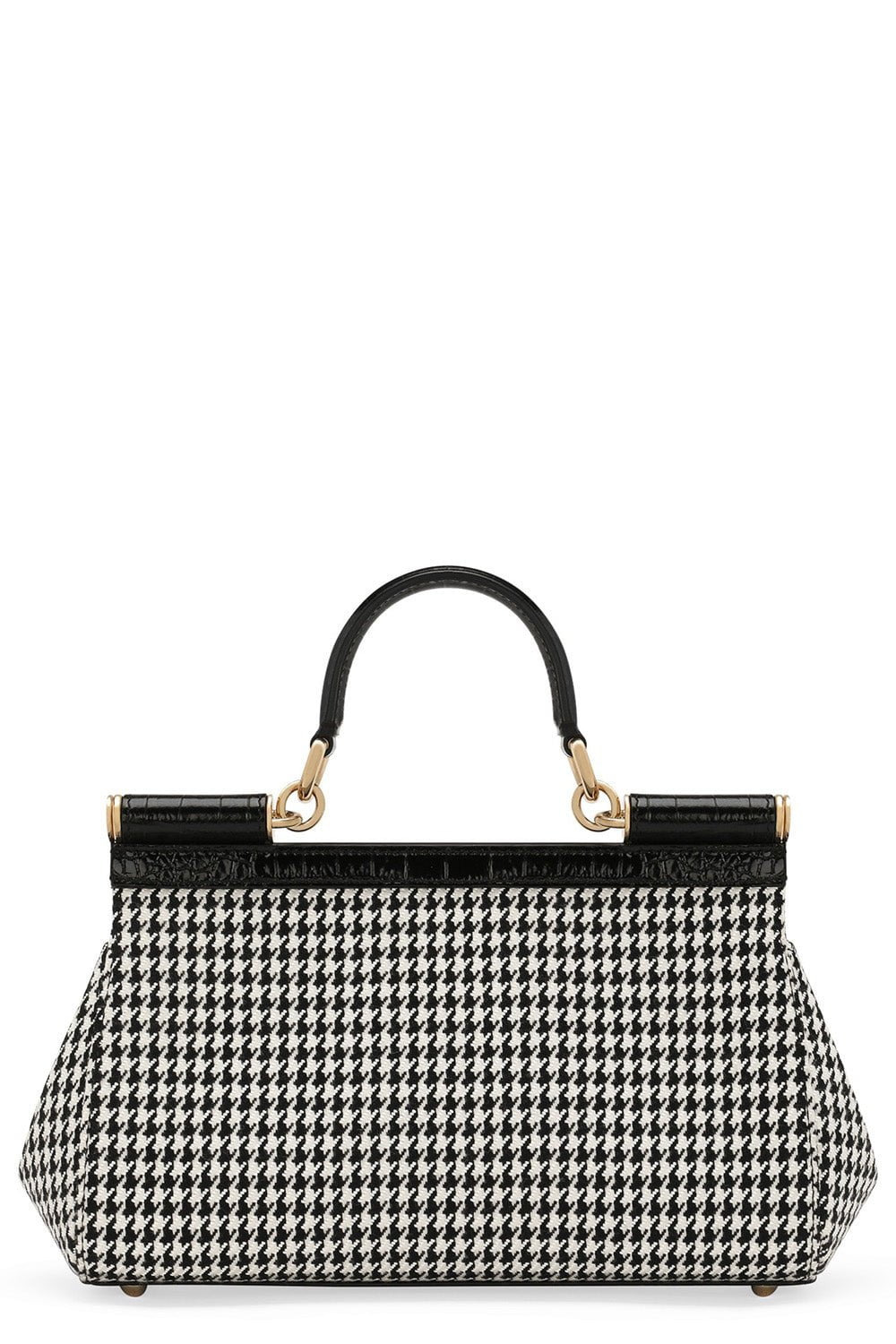 Elongated Sicily Bag - Houndstooth - 5
