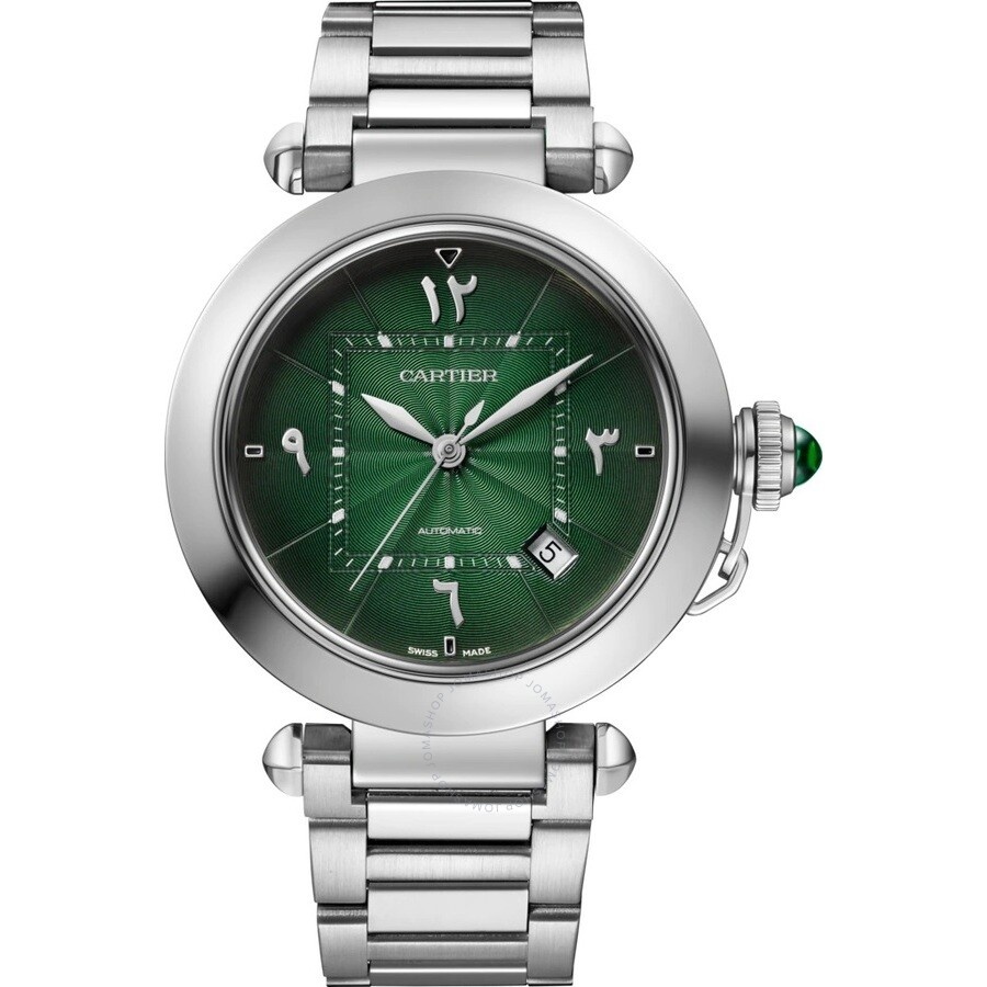 Cartier Pasha Automatic Green Dial Men's Watch WSPA0022 - 1