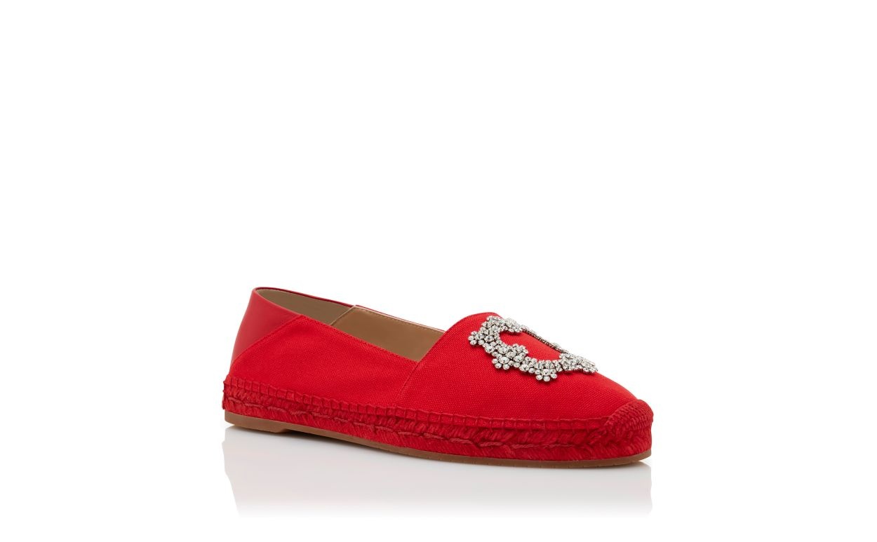 Red Cotton Espadrilles - 3