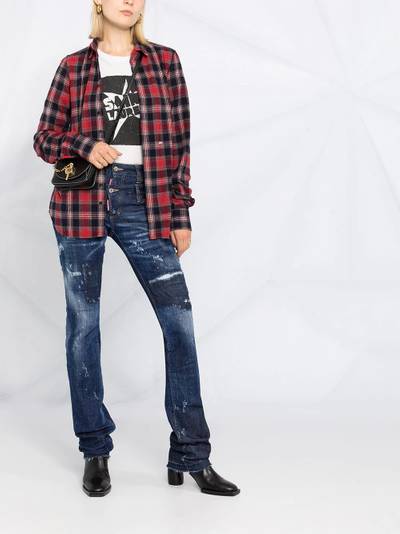 DSQUARED2 tartan checked shirt outlook