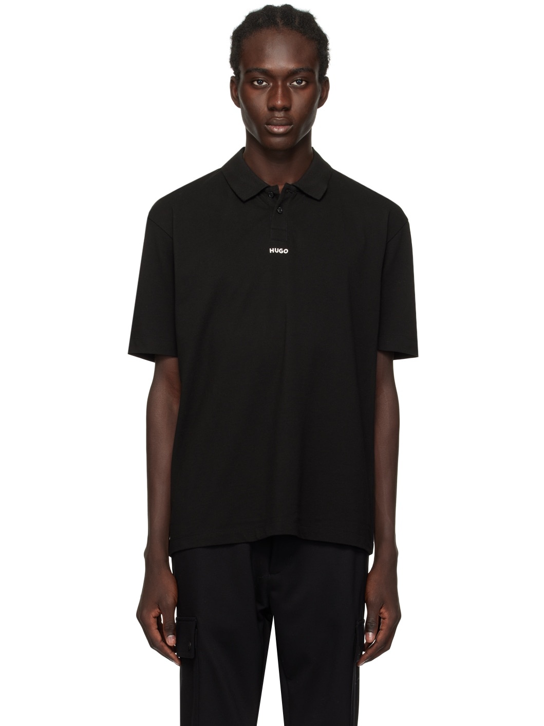 Black Bonded Polo - 1