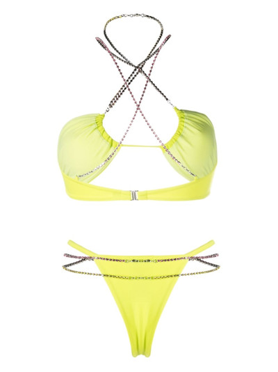 GCDS crystal-embellished bikini set outlook