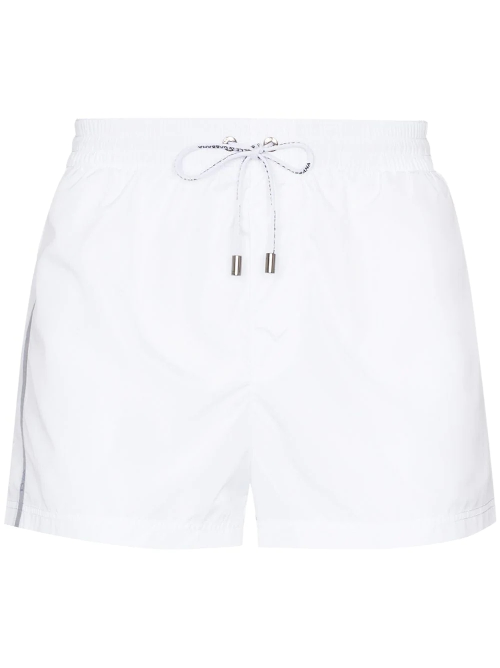 short swimming shorts with logoed ribbon - 1