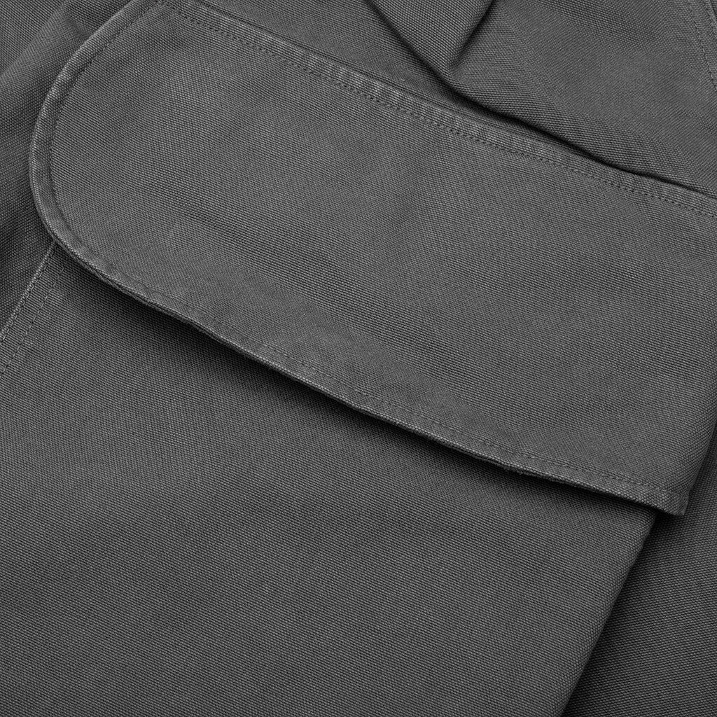 RELAXED CARGO TROUSERS - GREY - 5