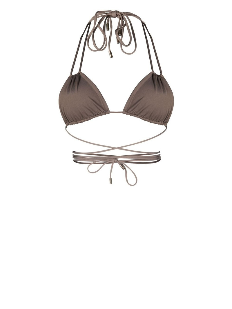 SAINT LAURENT wrap-around bikini top outlook
