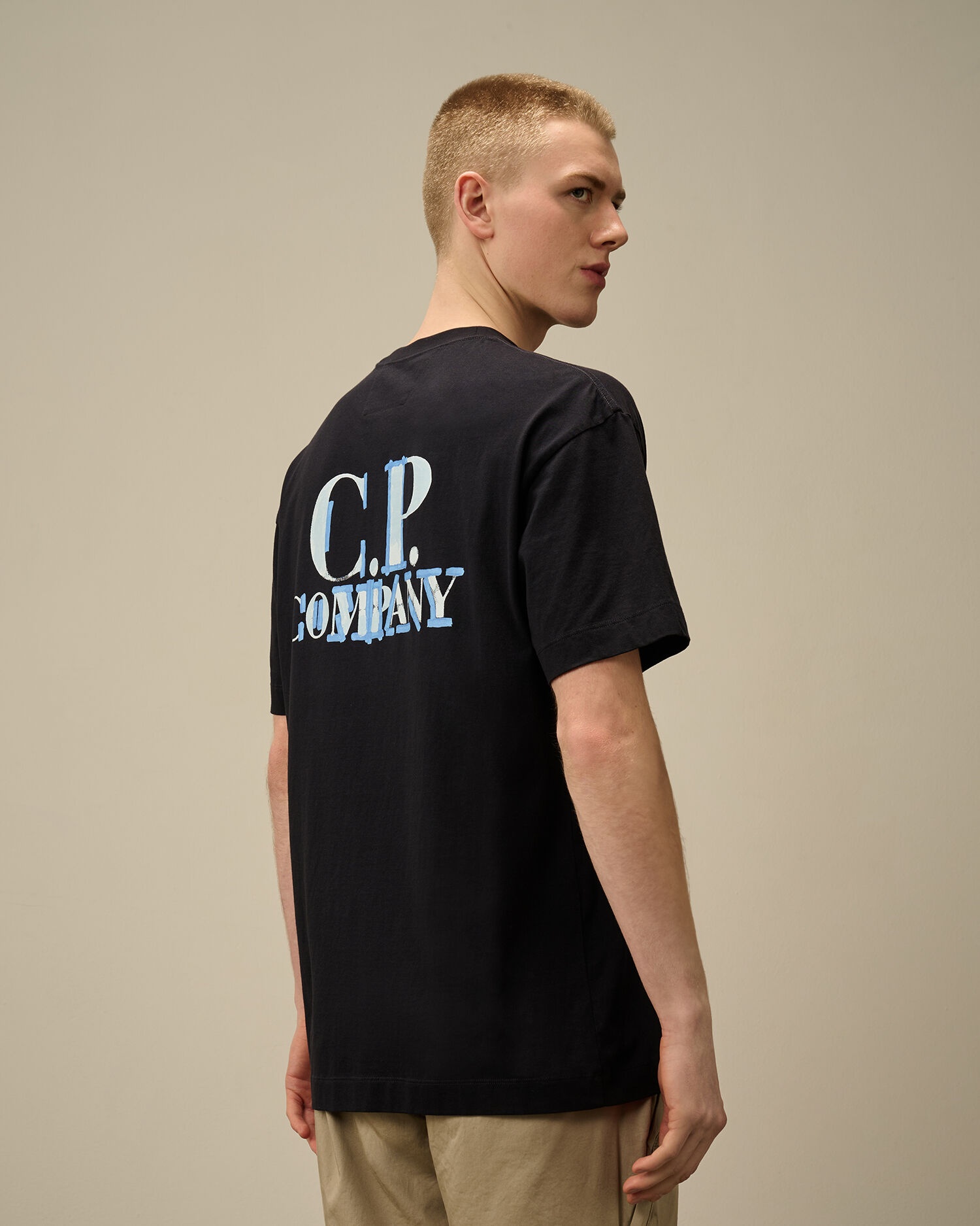 CP COMPANY｜ (30/1 Jersey Printed Logo T-Shirt (18CMTS14 C.P. Company 30/1 Jersey Printed Logo T-Shirt | REVERSIBLE