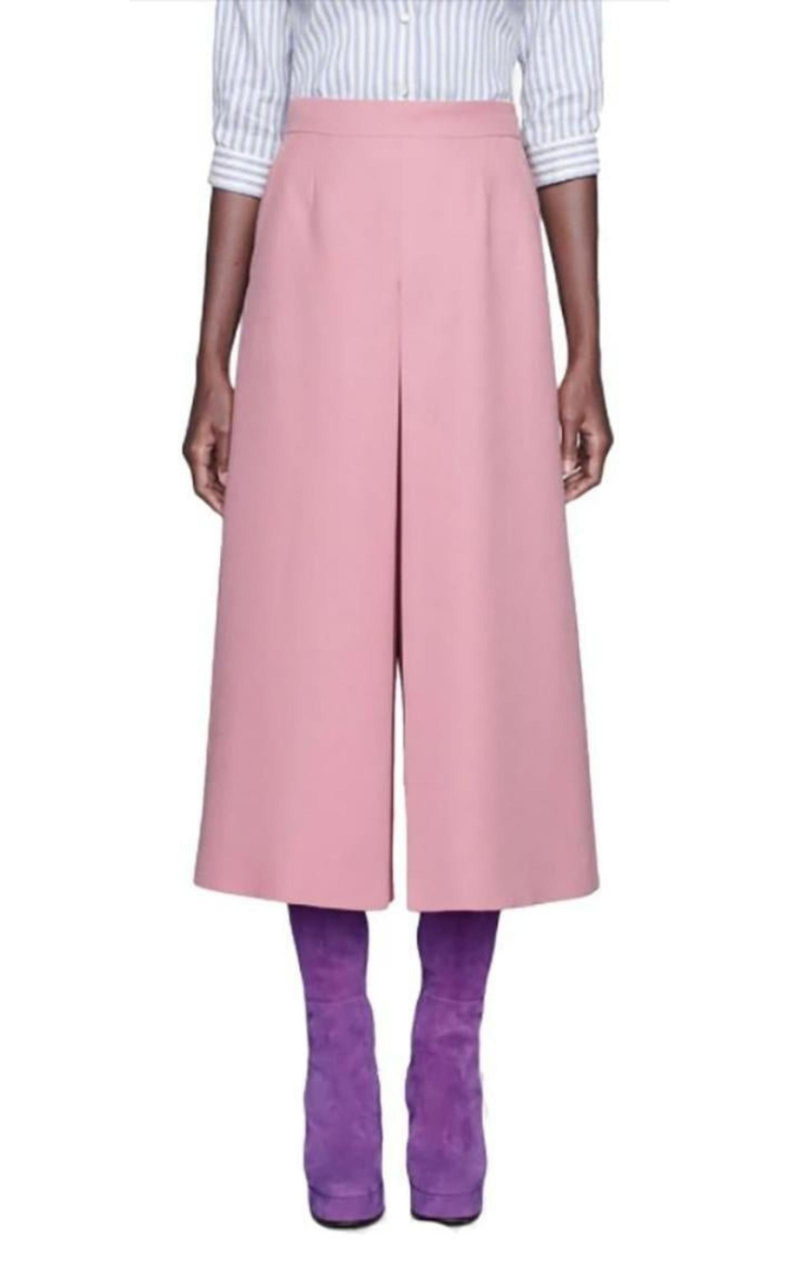 High-rise Wide Silk-blend Pants - 2