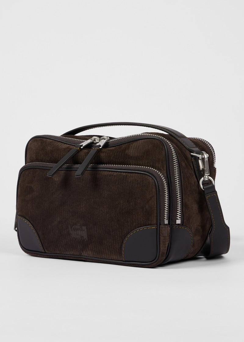 Paul Smith Brown Suede Cross-Body Bag outlook