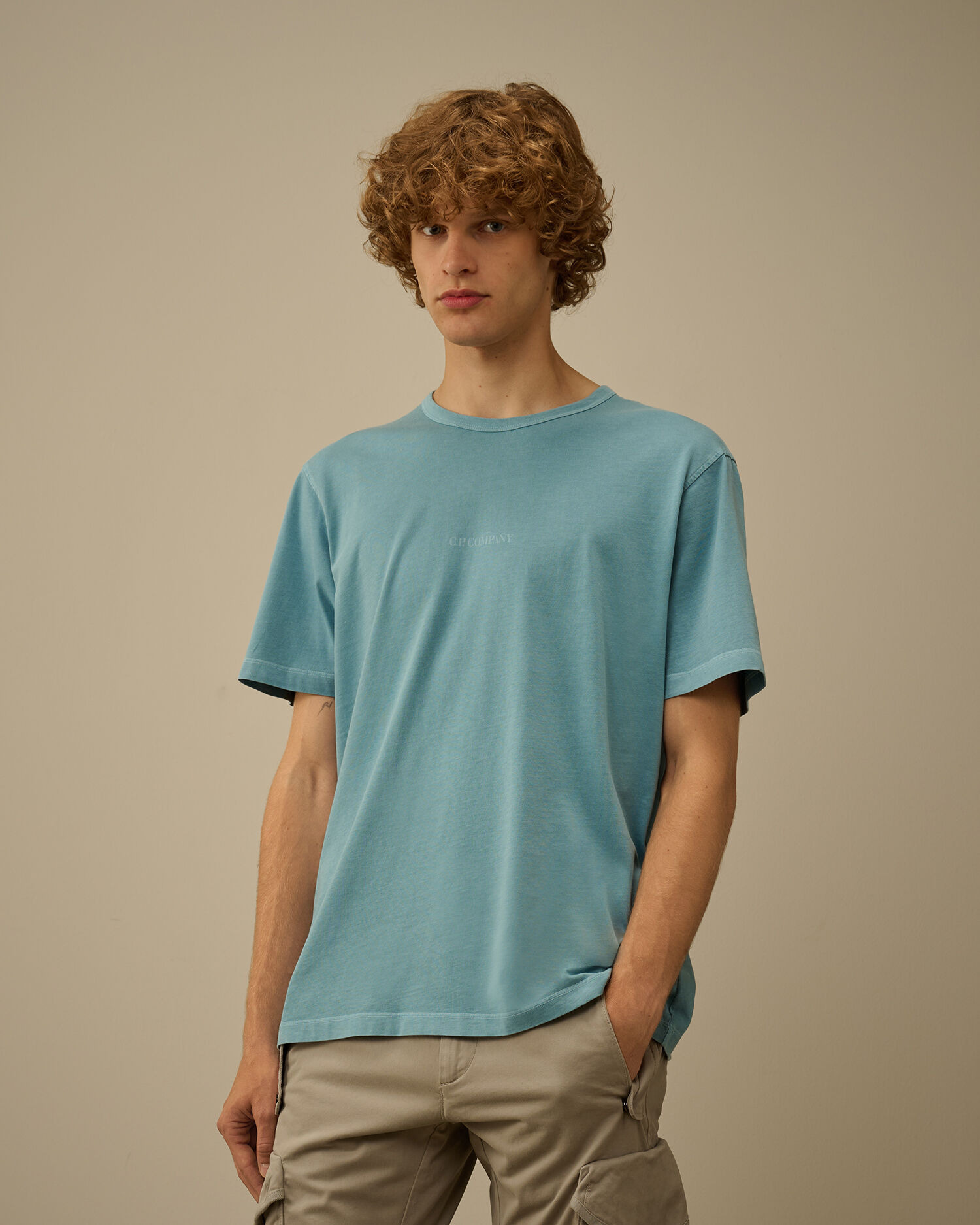 24/1 Jersey Short Sleeve Resist Dyed Logo T-Shirt - 3