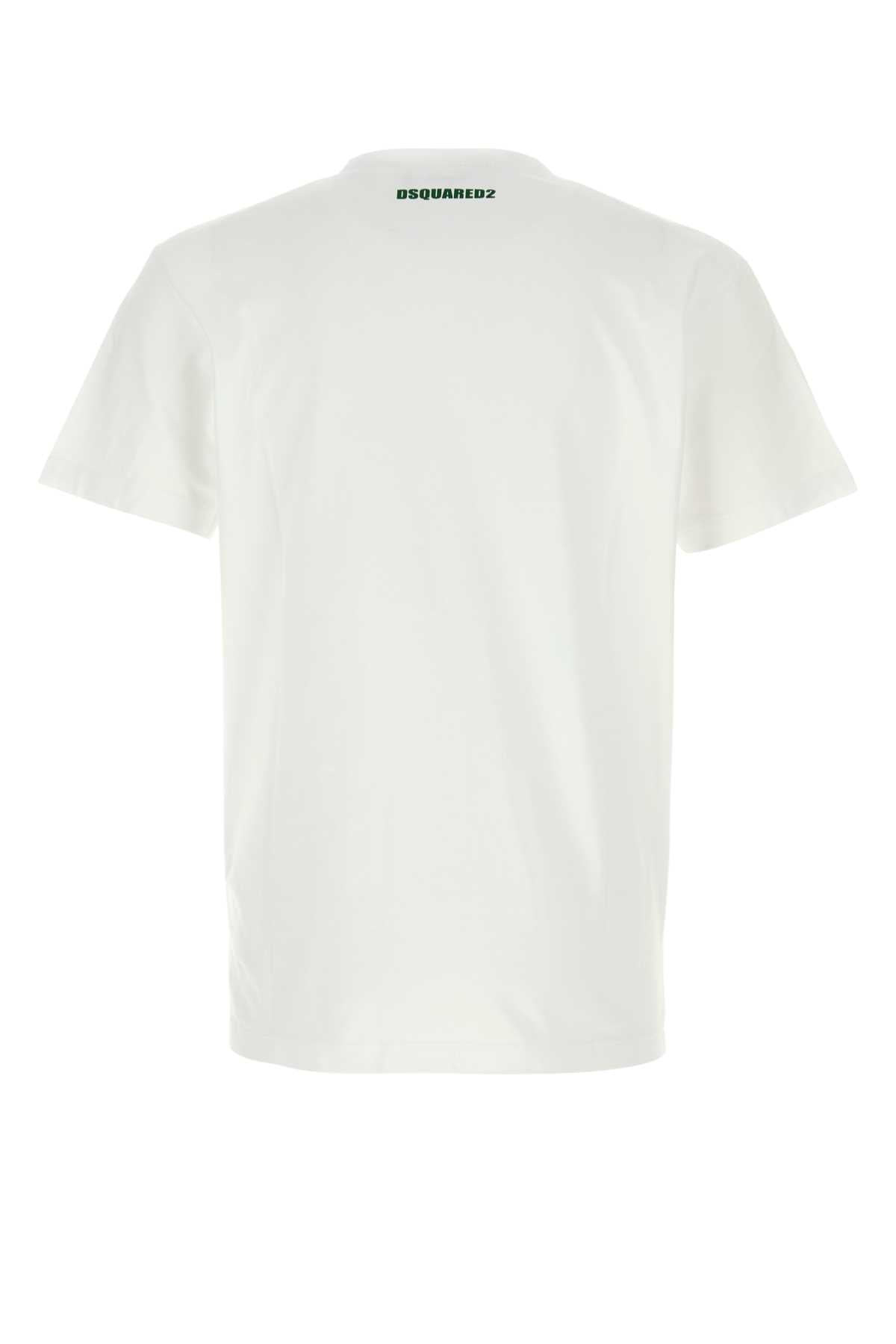 Dsquared Men White Cotton T-Shirt - 2