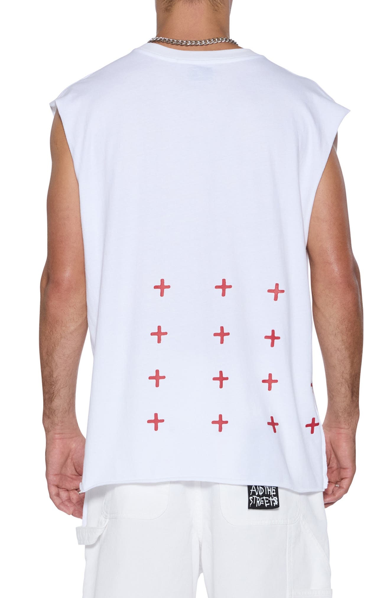 Ksubi Kingdom Biggie Cutoff Muscle Tee in White at Nordstrom - 2