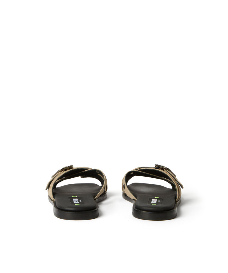 MSGM Flat sandal with buckle and eyelets outlook