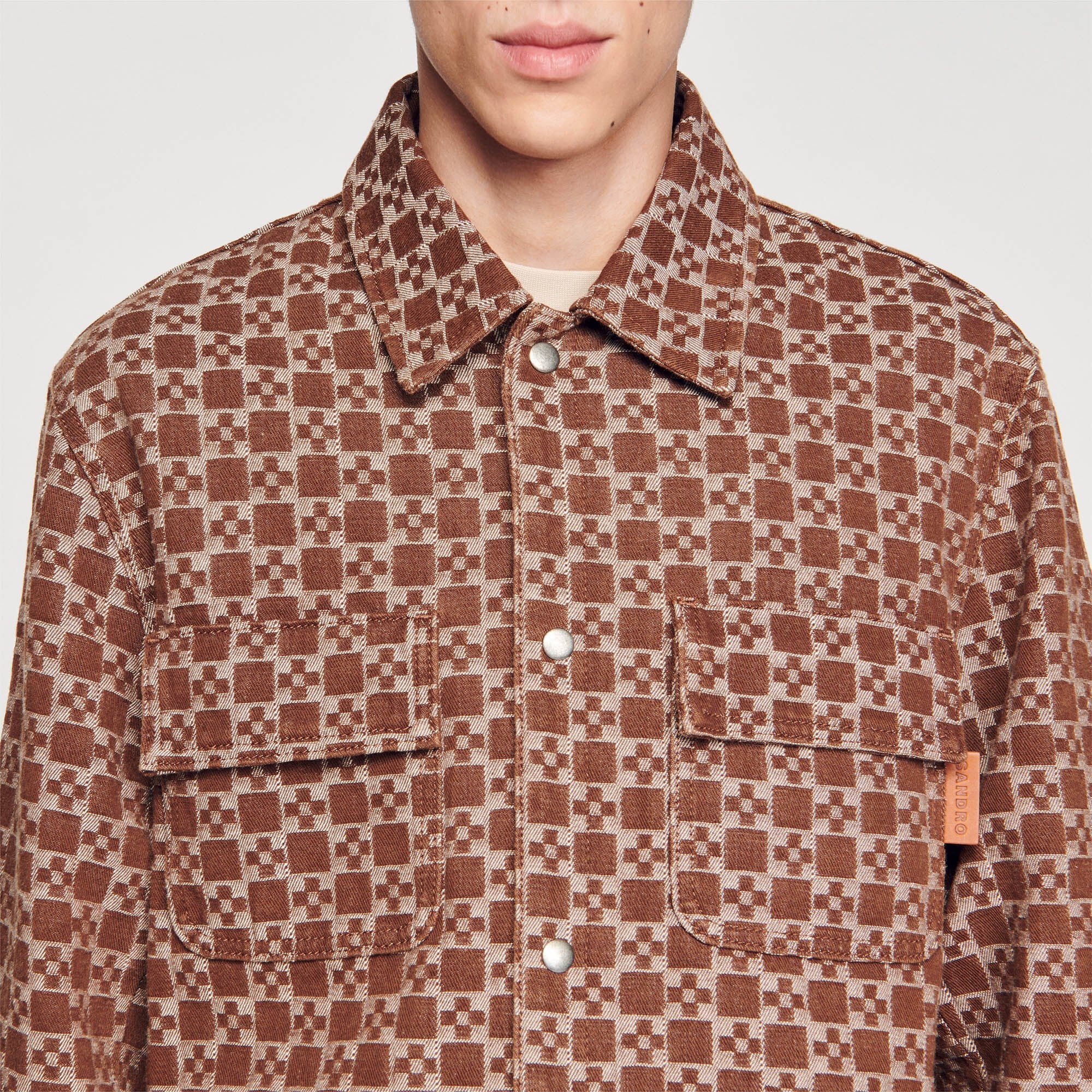 SQUARE CROSS OVERSHIRT - 4