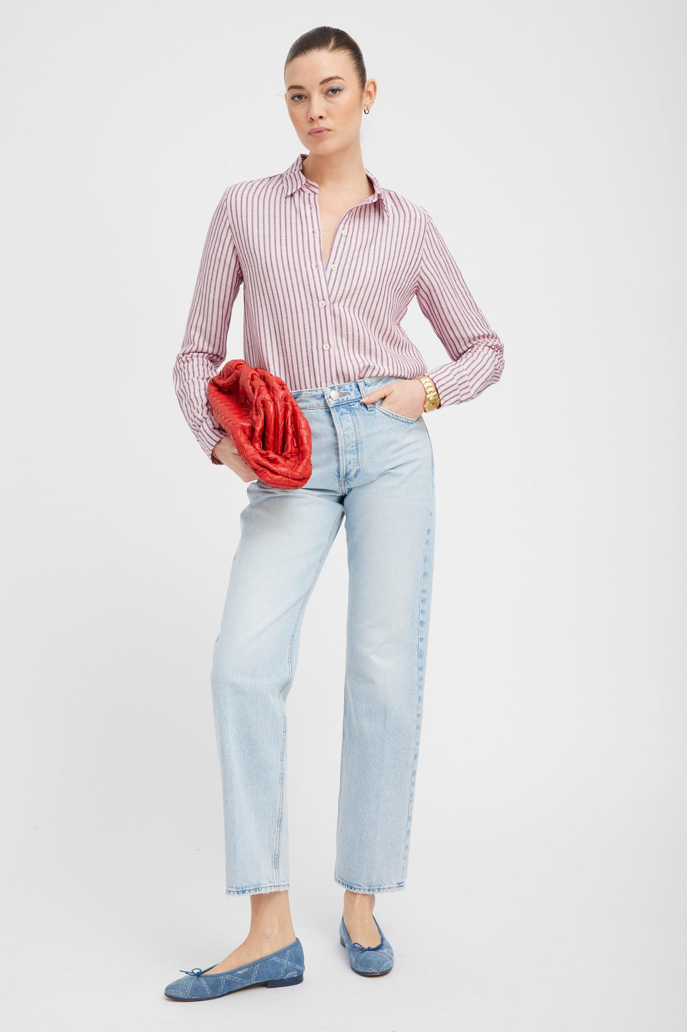 FARAH CROPPED SLIM BOYFRIEND DENIM - 2