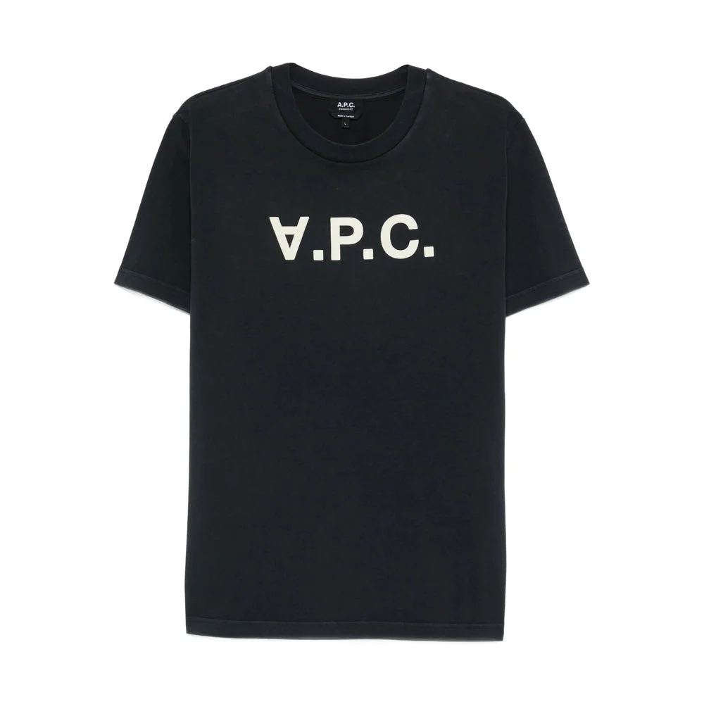A.P.C. Black T-Shirts & Vests Men - 1