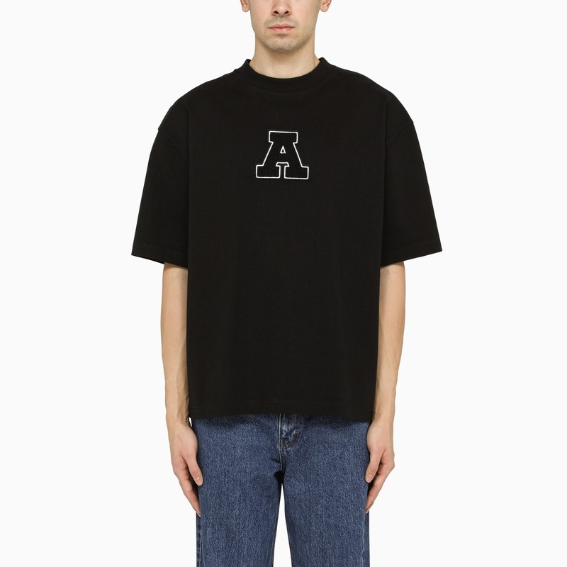 Black cotton oversize T-shirt - 1