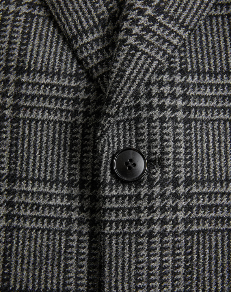 VALENTINO SINGLE-BREASTED WOOL JACKET WITH CHECK PATTERN. 3