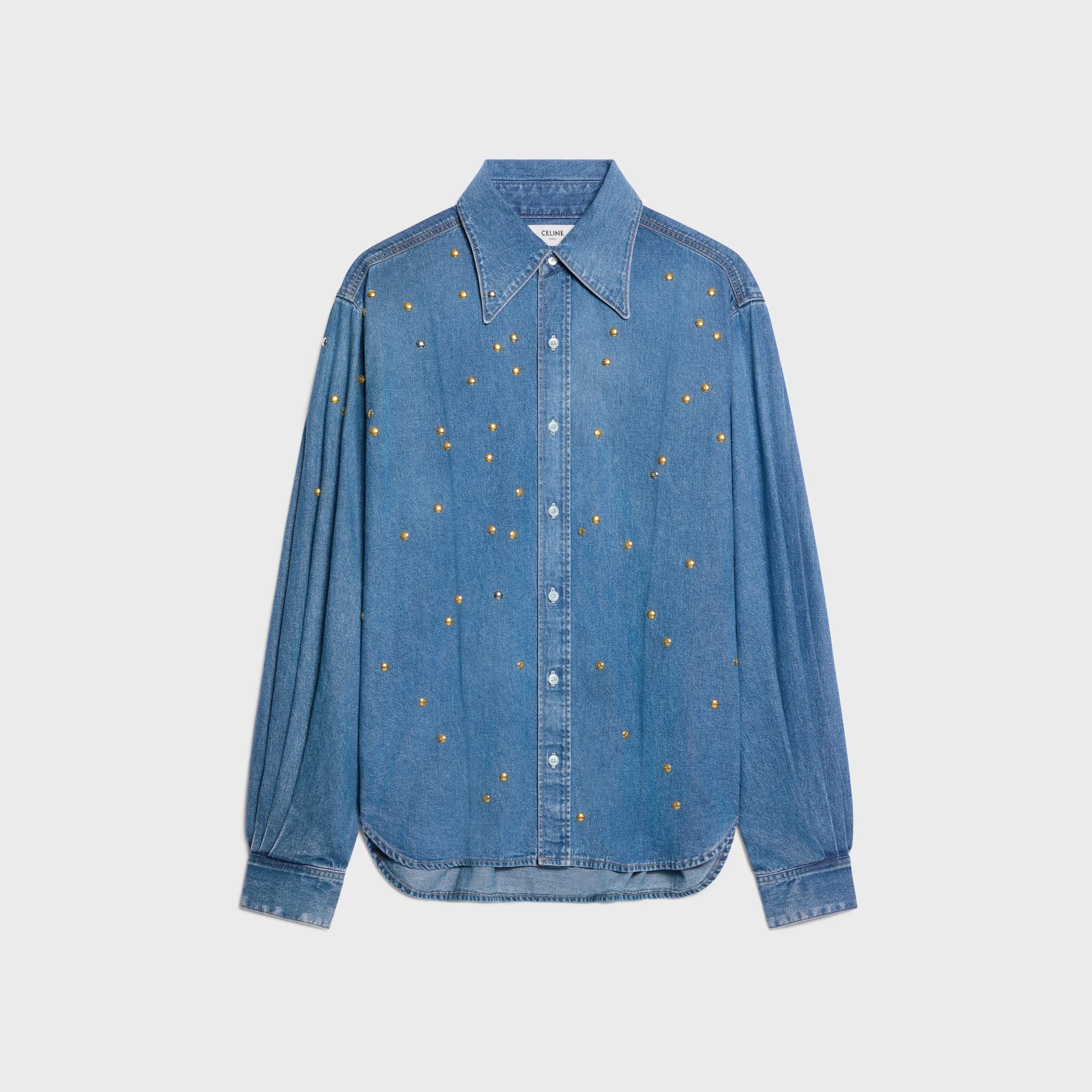 shirt IN COTTON DENIM - 1