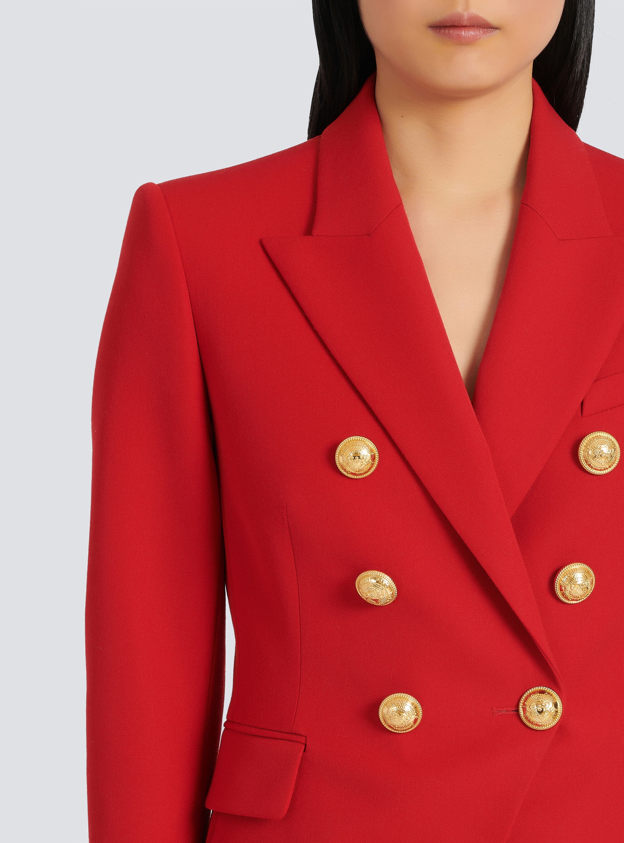 Grain de poudre double-breasted jacket - 7