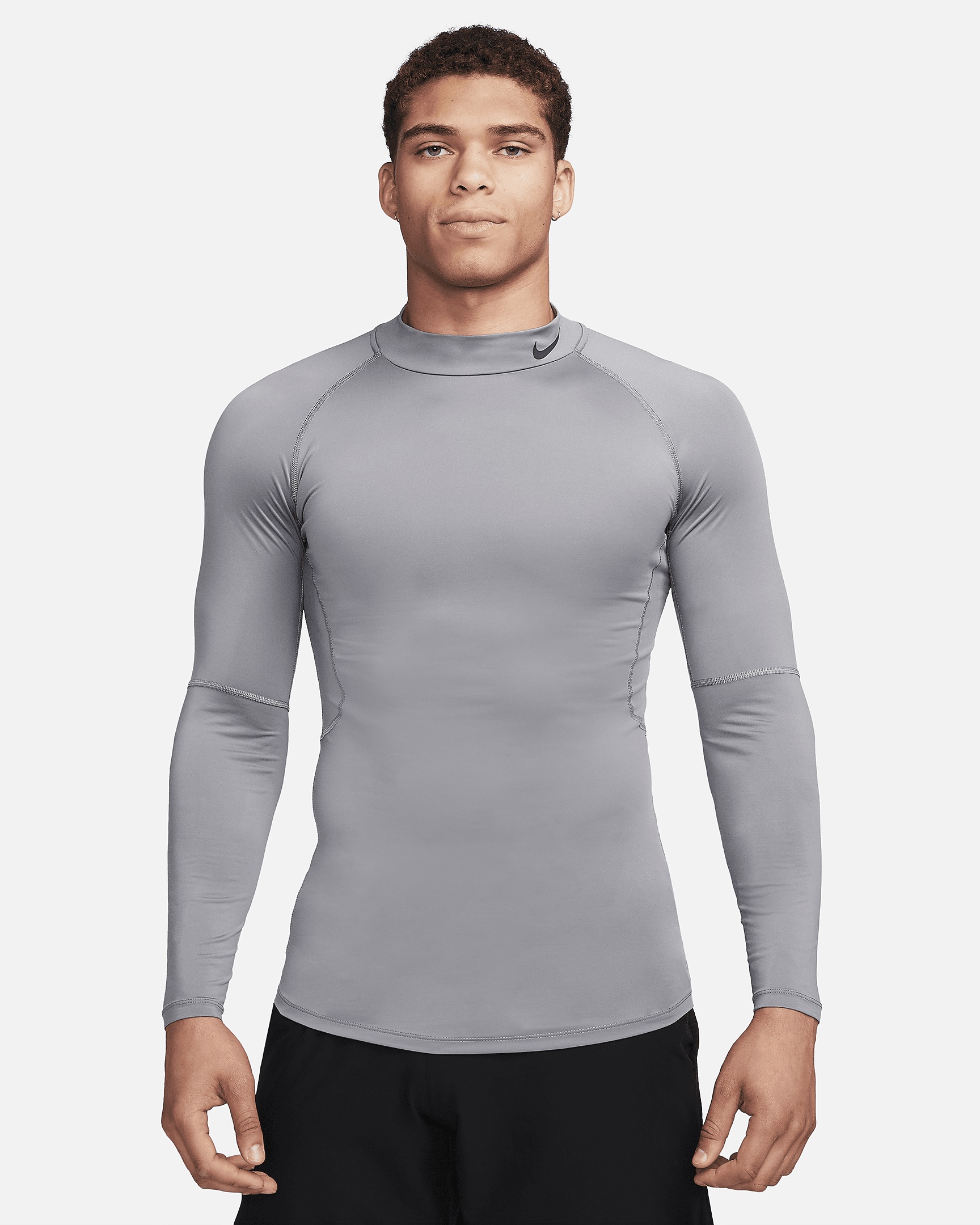 Nike Pro Men's Dri-FIT Fitness Mock-Neck Long-Sleeve Top - 1