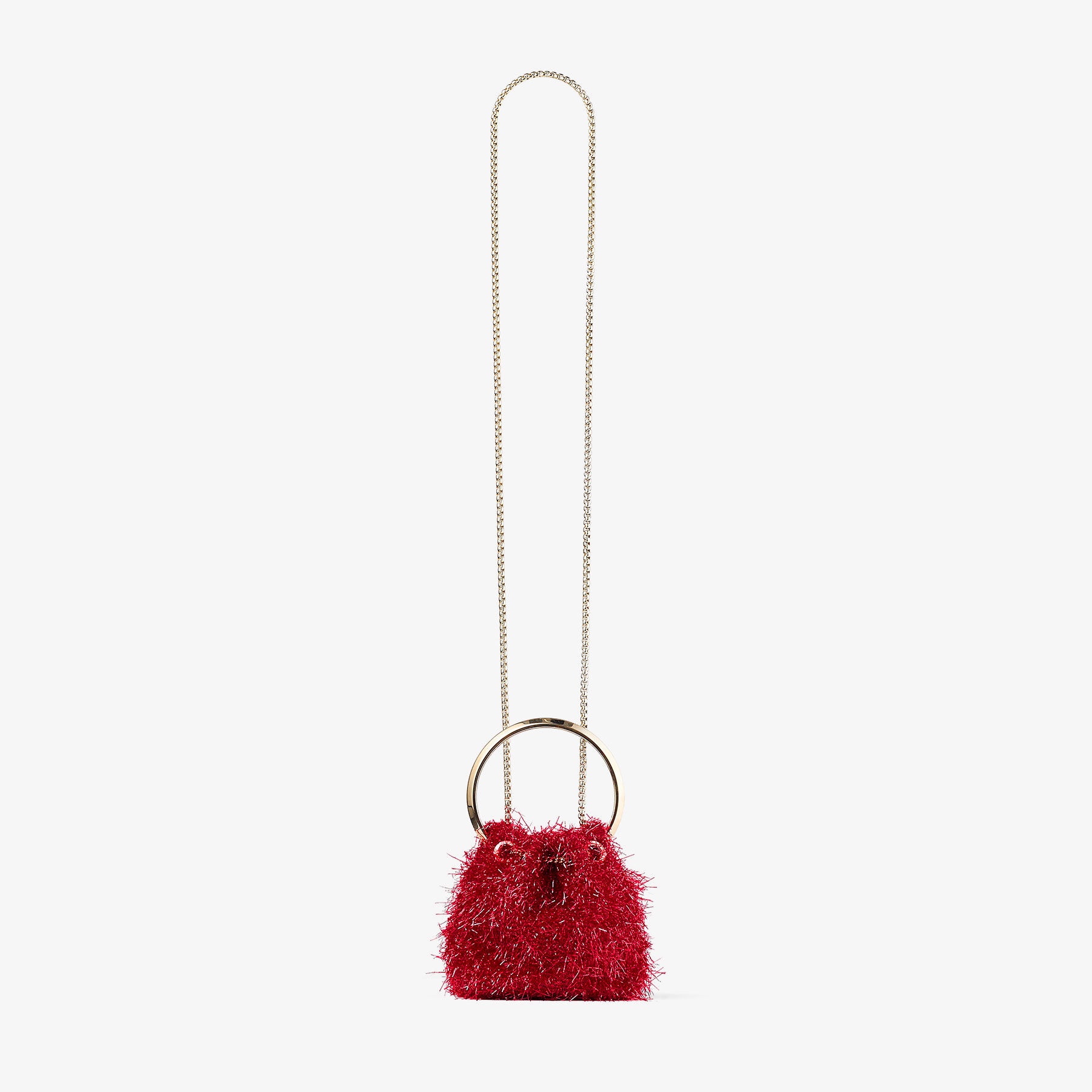 Micro Bon Bon
Ruby Red Tinsel Mini Bag - 5