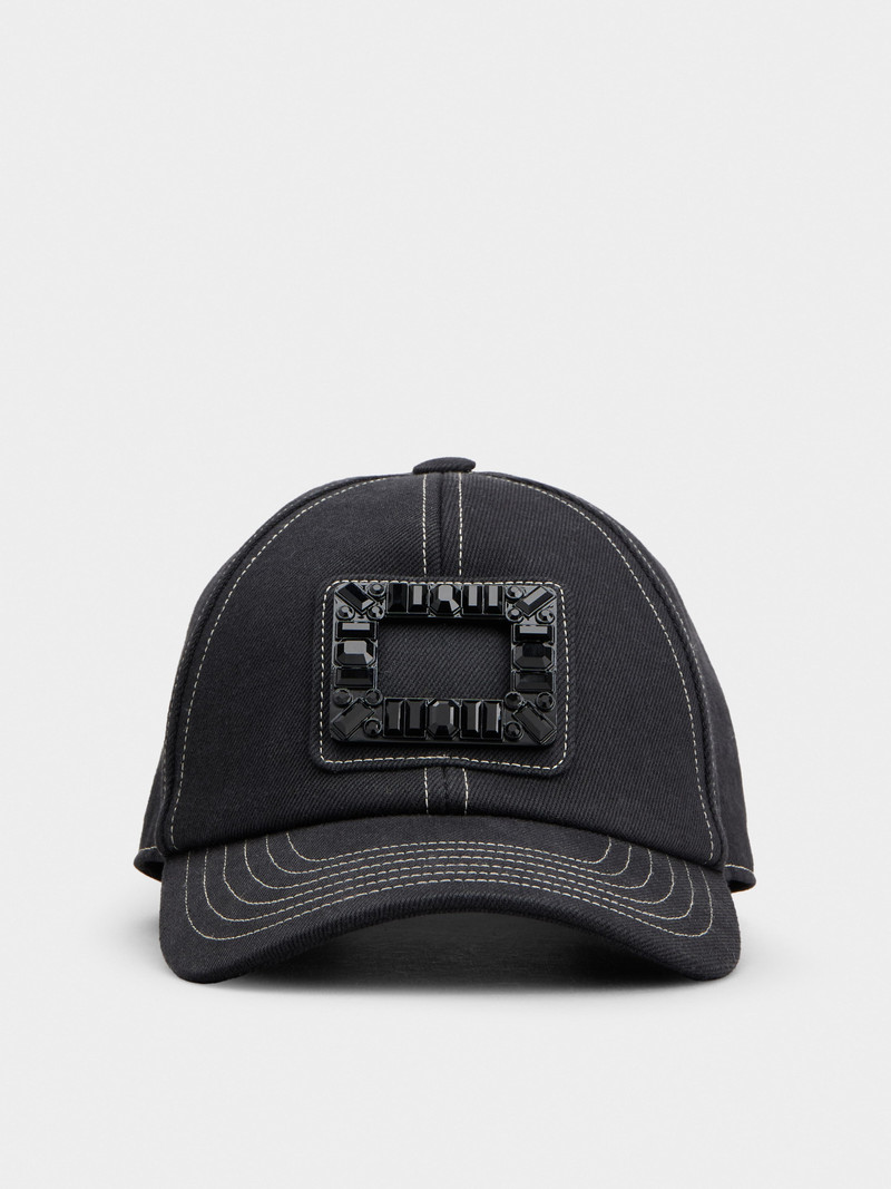 Viv' Skate Baseball Cap in denim 1