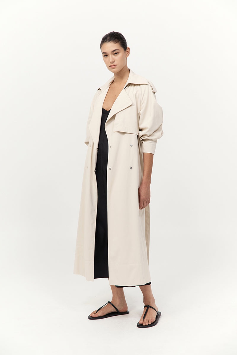 Relaxed Trench - Putty - 4